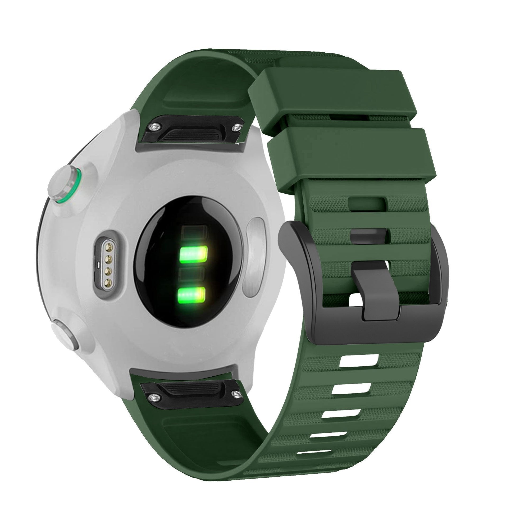 Bandz Garmin Tactix 7 Silikonarmband mit Schnalle (Dunkelgrün)