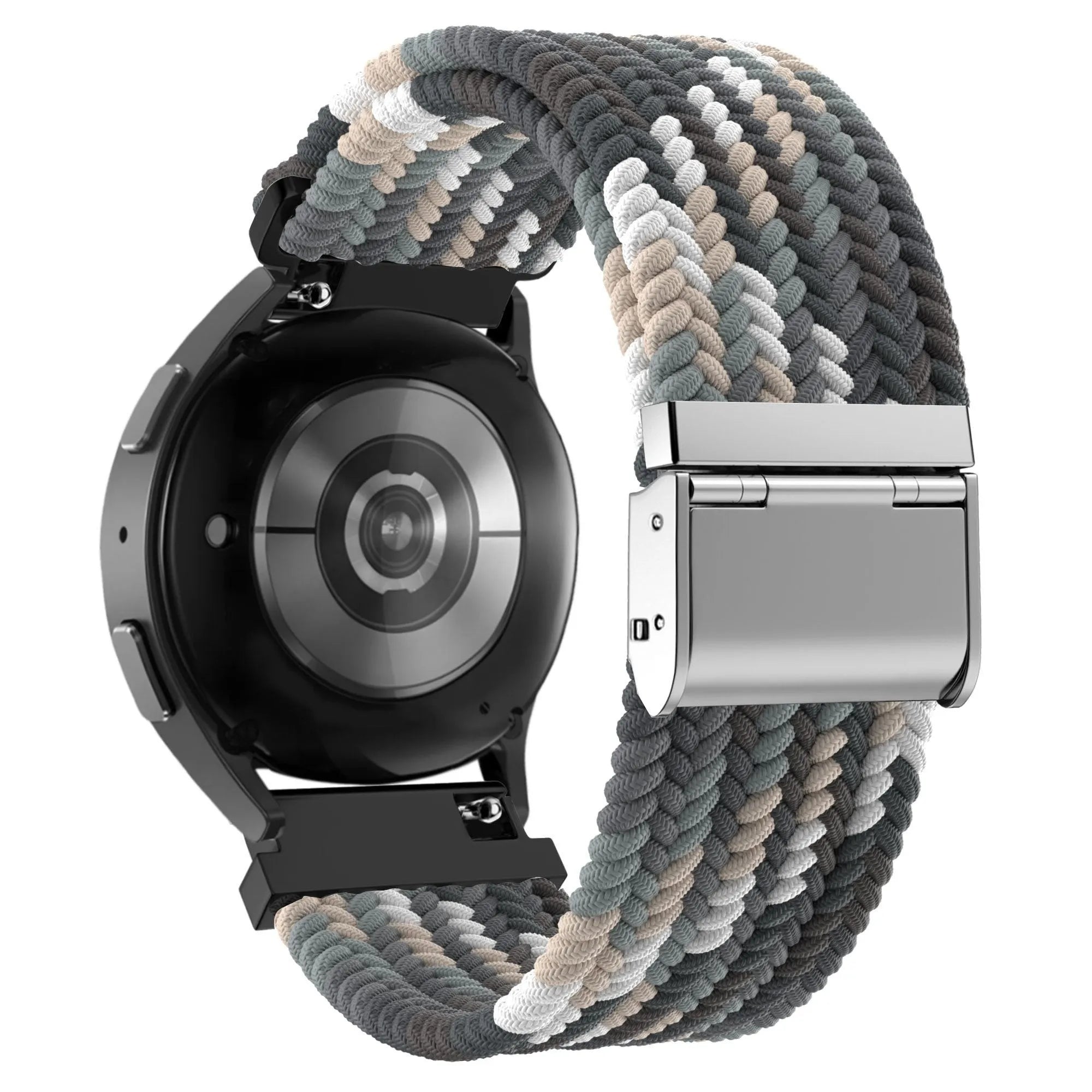 Bandz Gard Pro Health Smartwatch 3 - 41mm Gewebtes Nylonarmband (Mandala Schwarz)