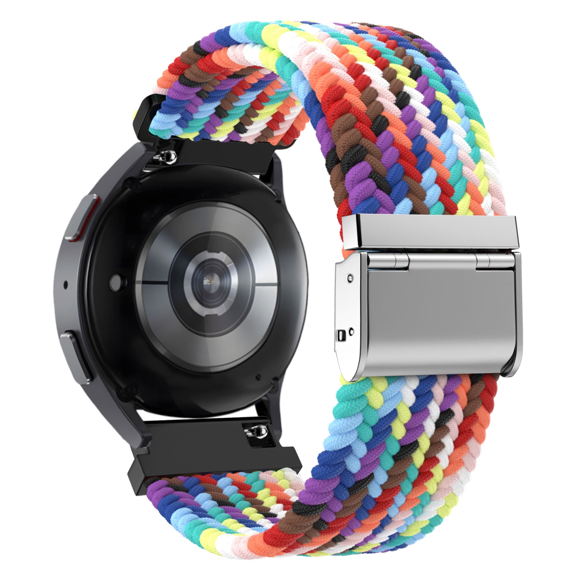 Bandz Garmin Venu Gewebtes Nylonarmband (Regenbogen)