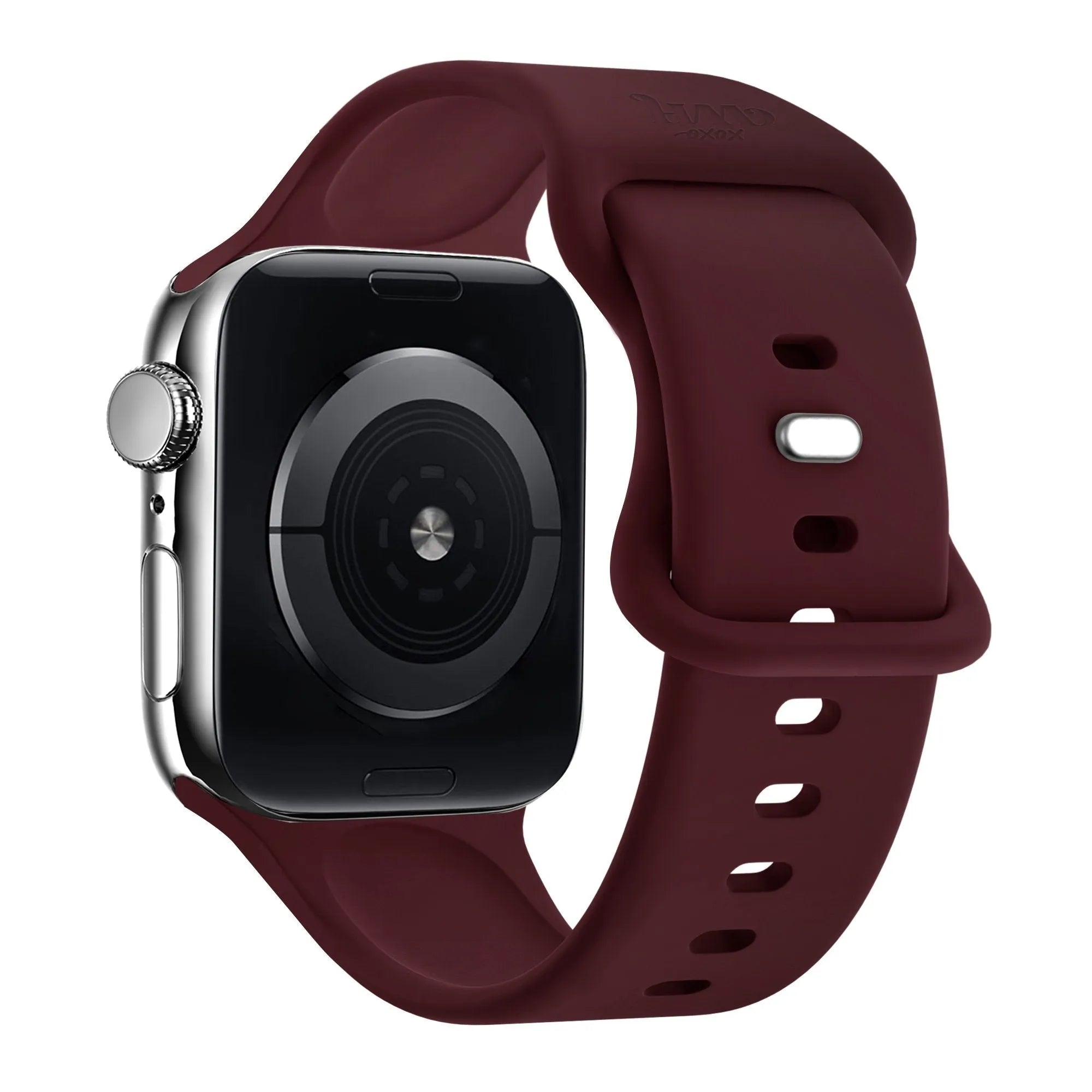 xoxo Wildhearts Apple Watch Silikonarmband (Weinrot)