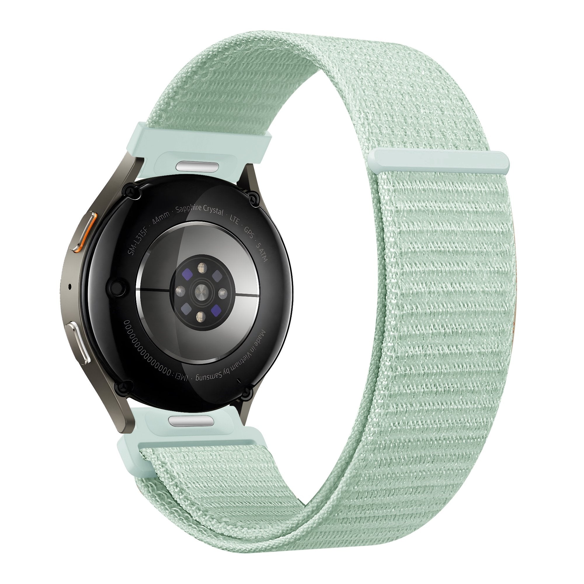 Bandz Samsung Galaxy Watch 42mm Nylonarmband 'Easy Fit' (Hell Grün)