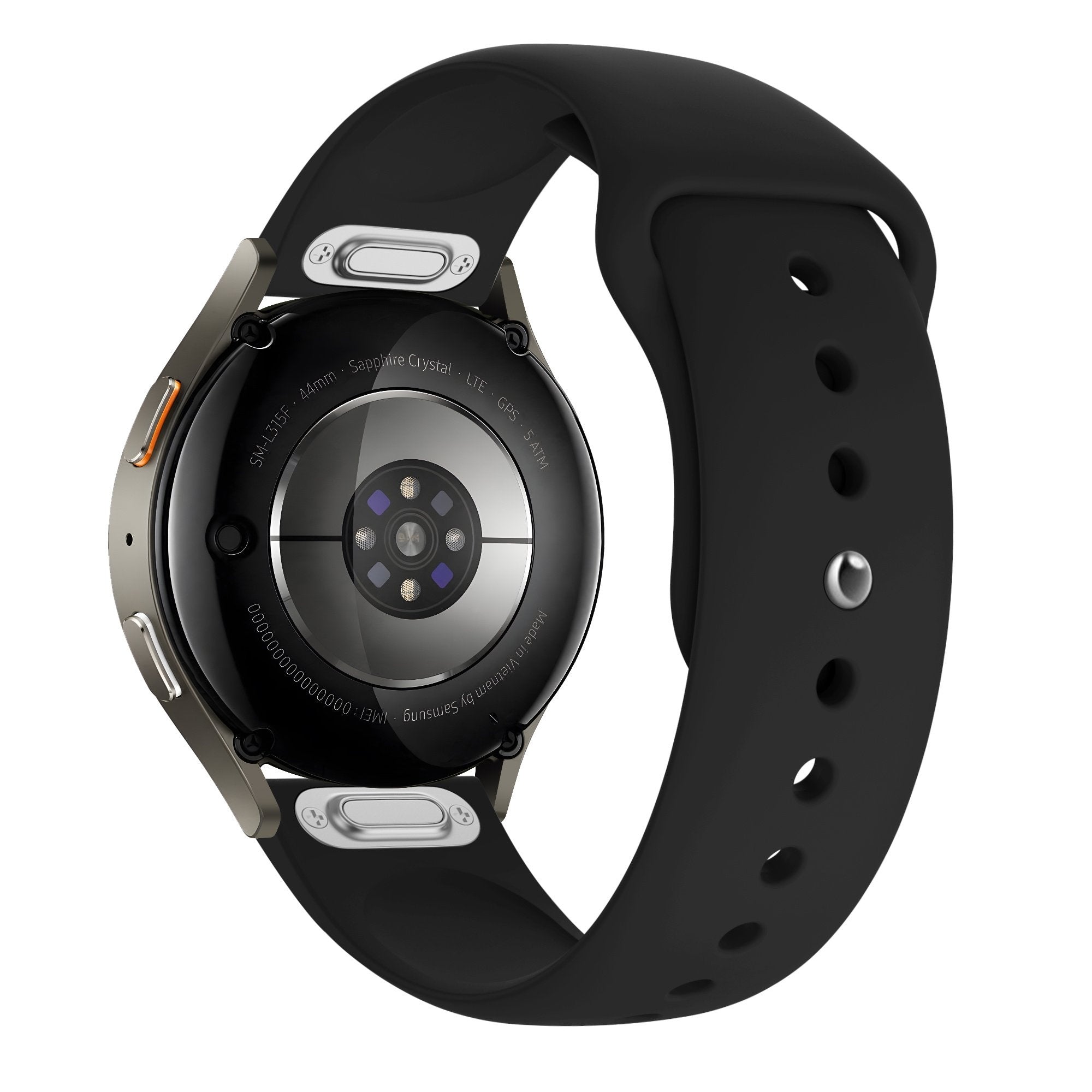 Bandz Samsung Galaxy Watch 5 - 40mm Sport Armband 'Easy Fit' (Schwarz)