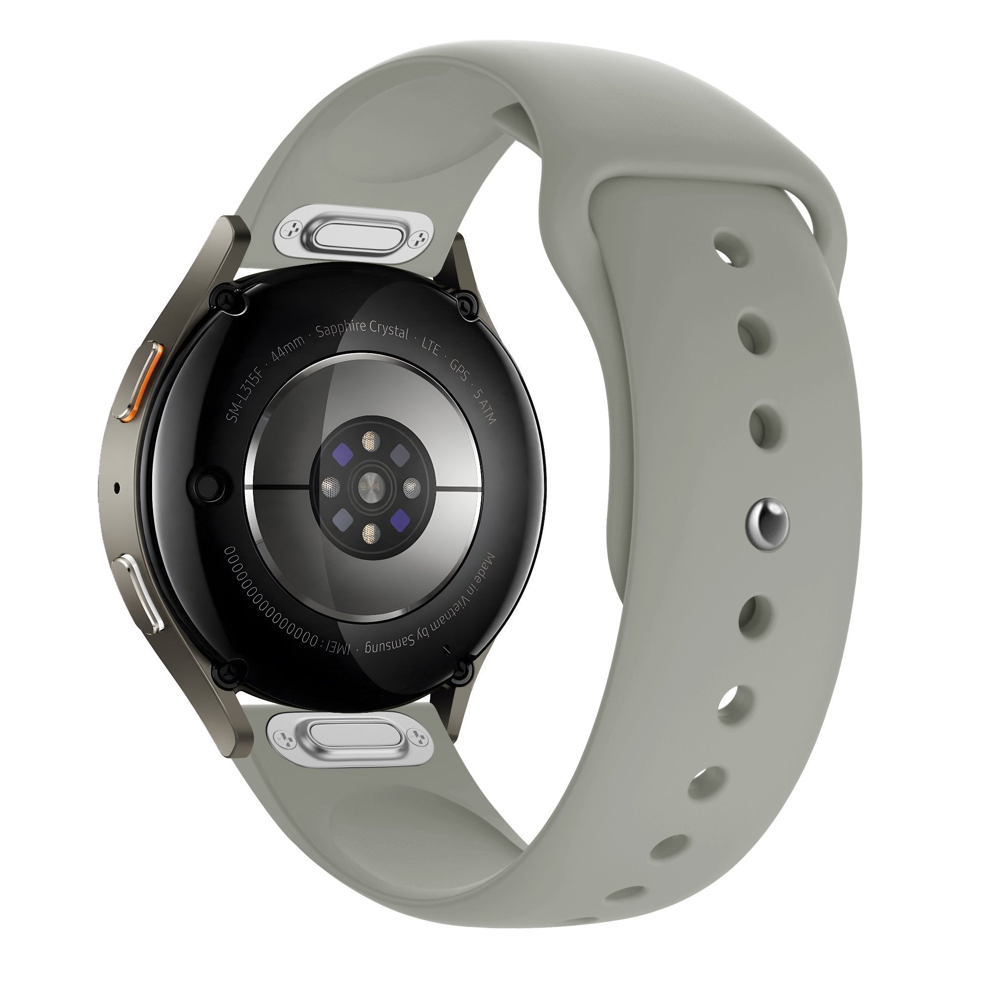 Bandz Withings ScanWatch 2 - 38mm Sportarmband 'Easy Fit' (Hellgrau)