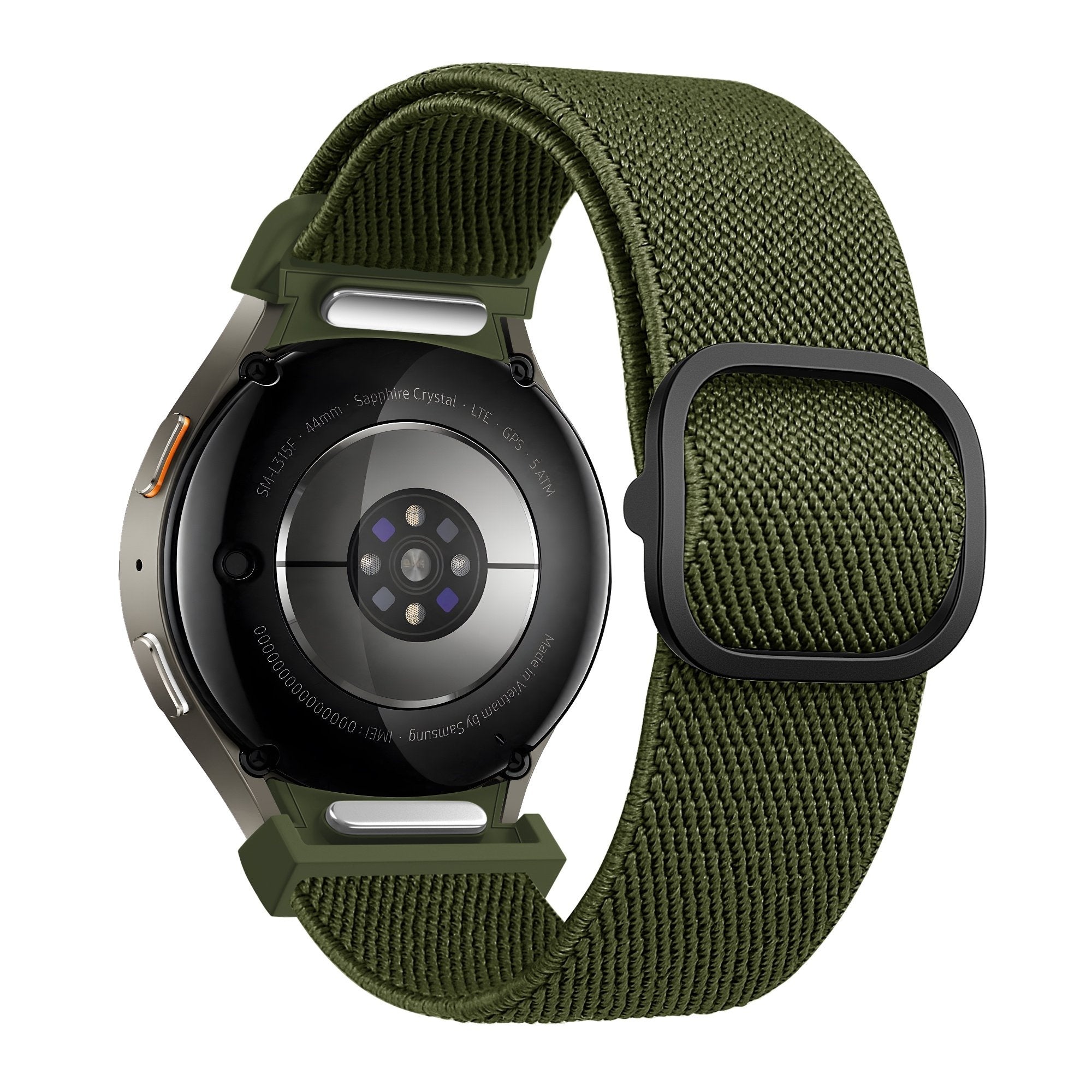 Bandz Samsung Galaxy Watch 5 Pro Elastisches Armband 'Easy Fit' (Grün)