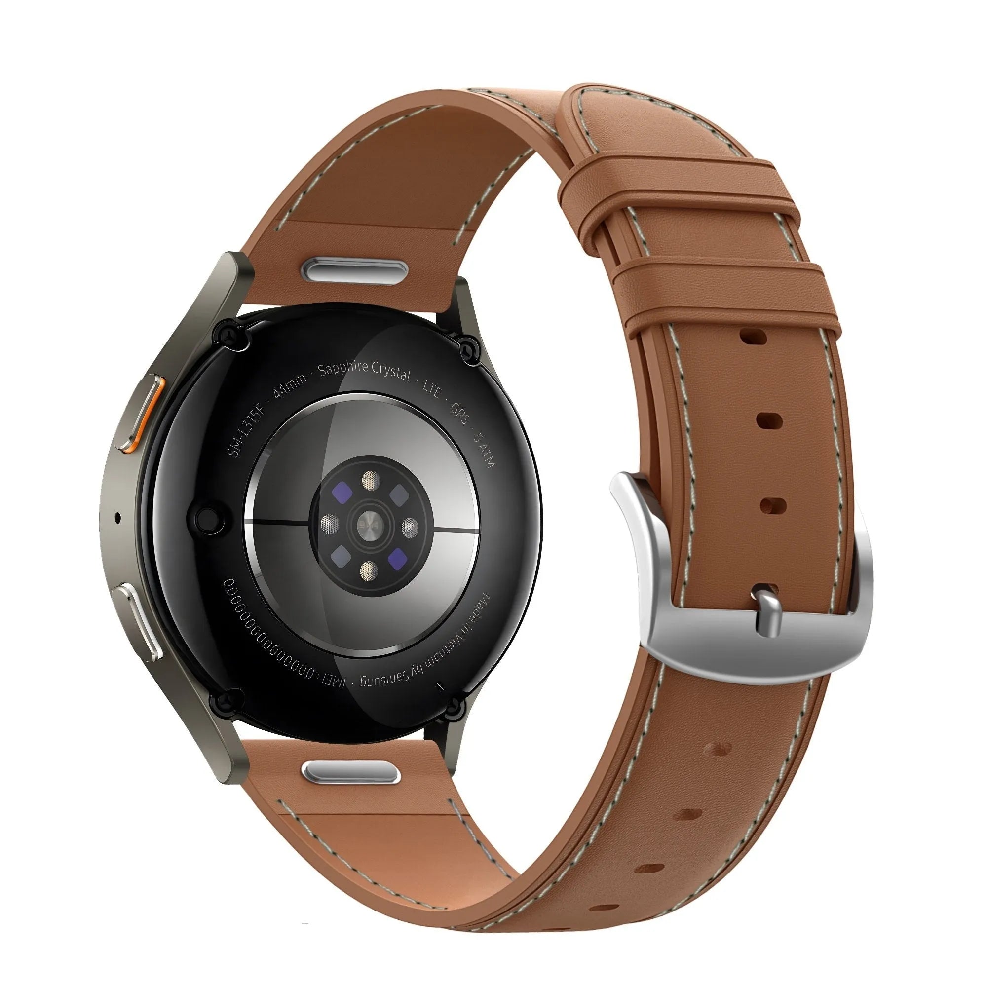 Bandz Xiaomi Amazfit GTS Lederarmband 'Easy Fit' (Braun)