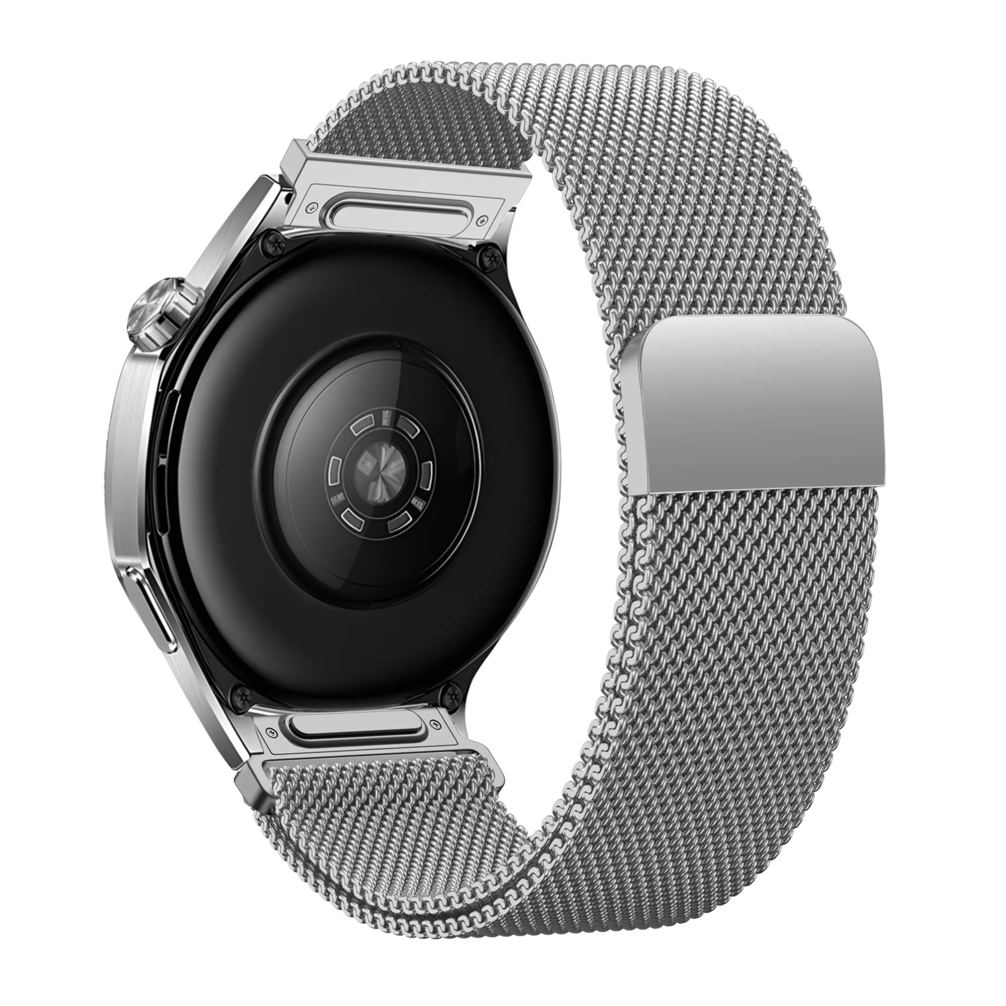 Bandz Withings Steel HR - 40mm Milanese Armband 'Easy fit' (Silber)