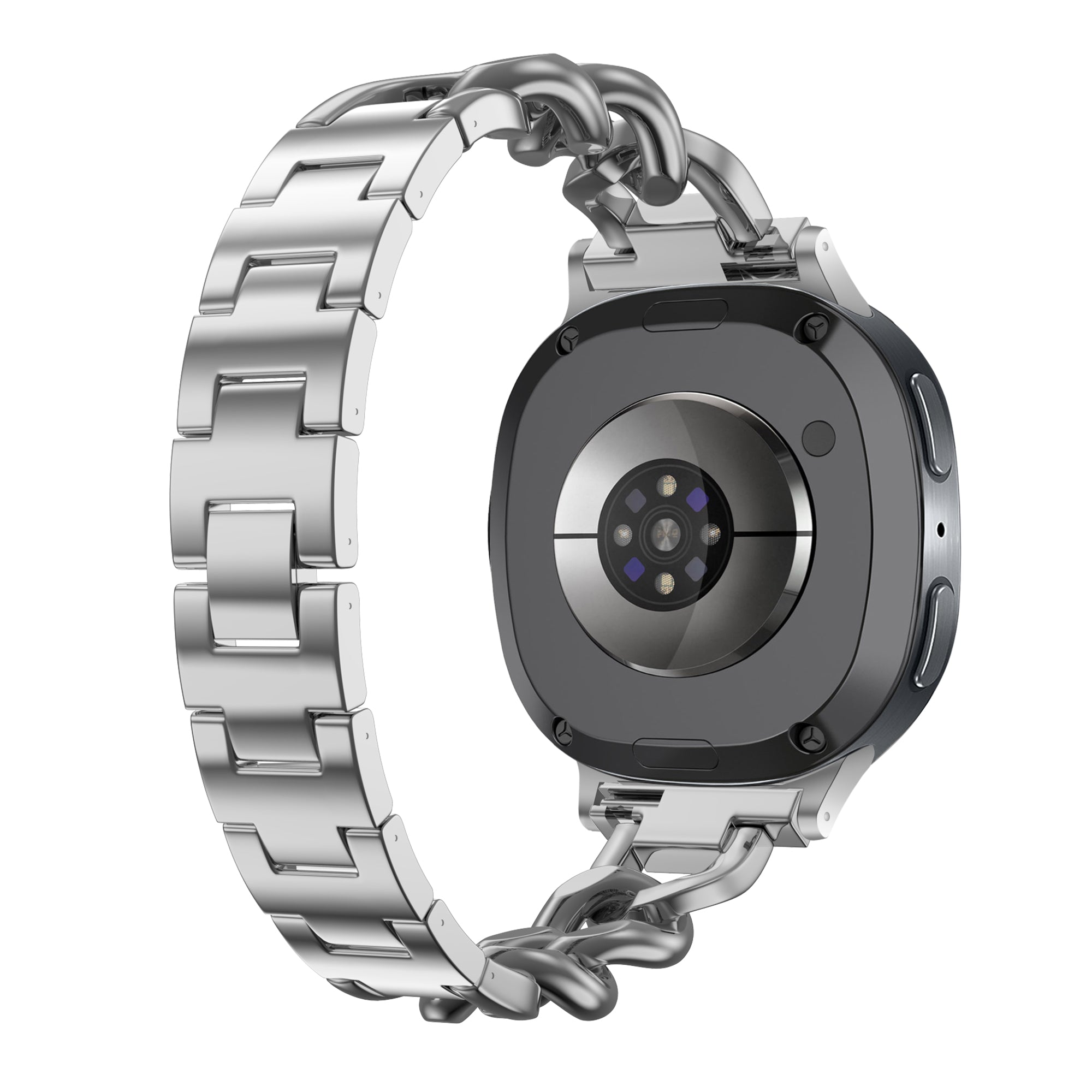 Samsung Galaxy Watch 8 - 40mm Stahl Gliederarmband (Silber)