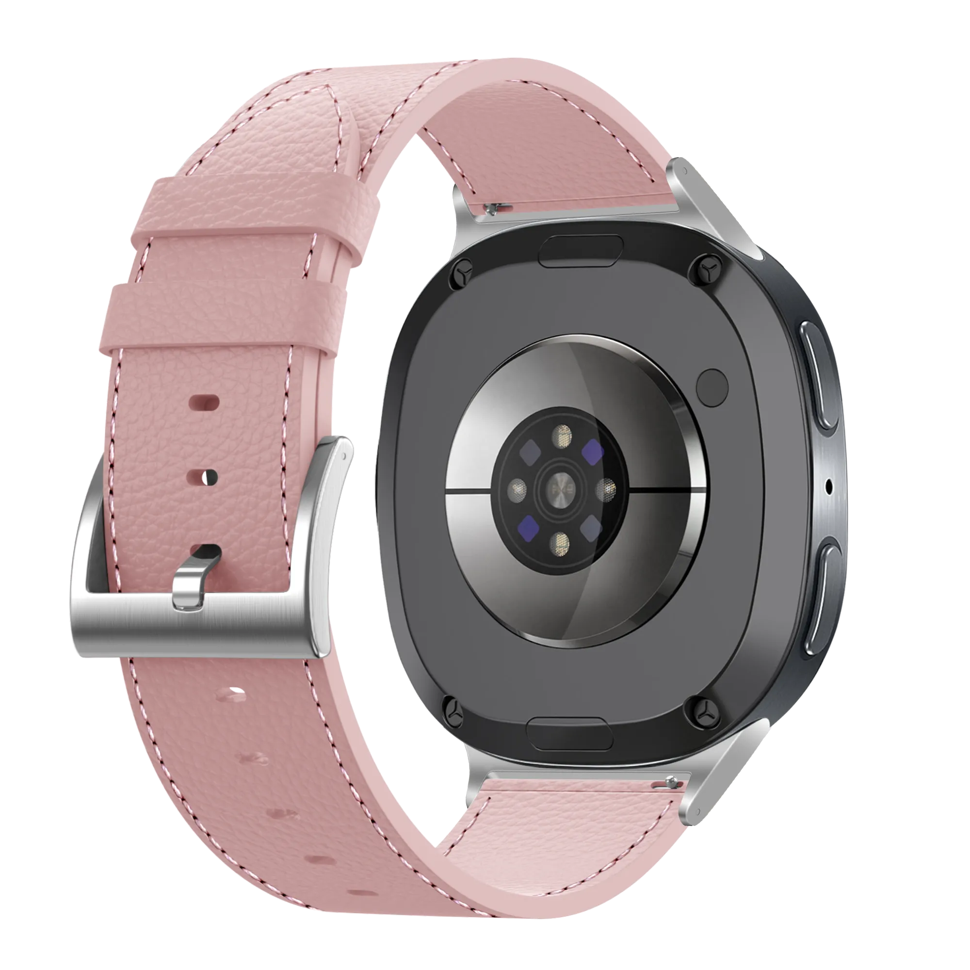 Samsung Galaxy Watch 8 - 40mm Gebürstetes Lederarmband (Rosa)