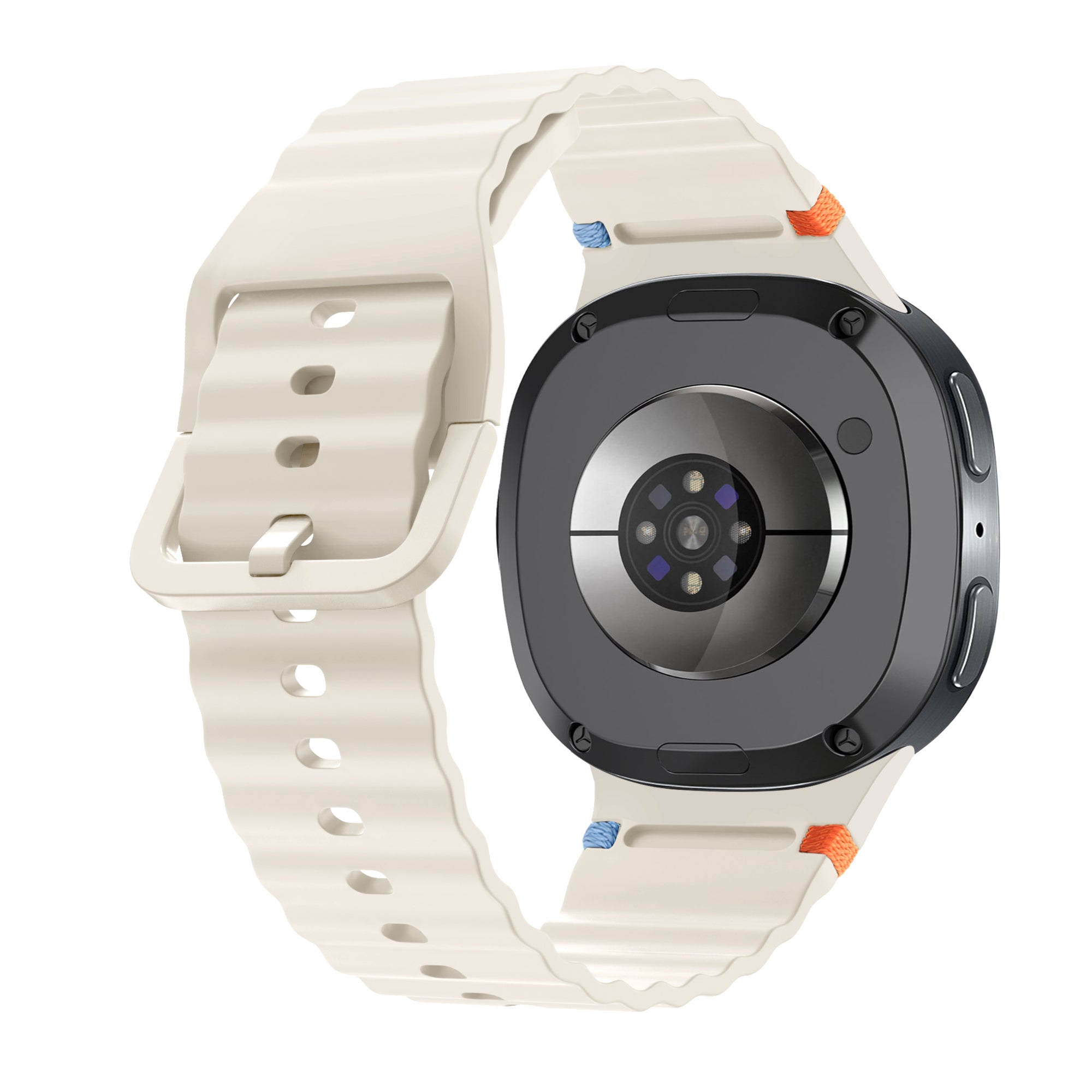 Samsung Galaxy Watch 8 - 44mm Wave Silikonarmband (Polarstern)
