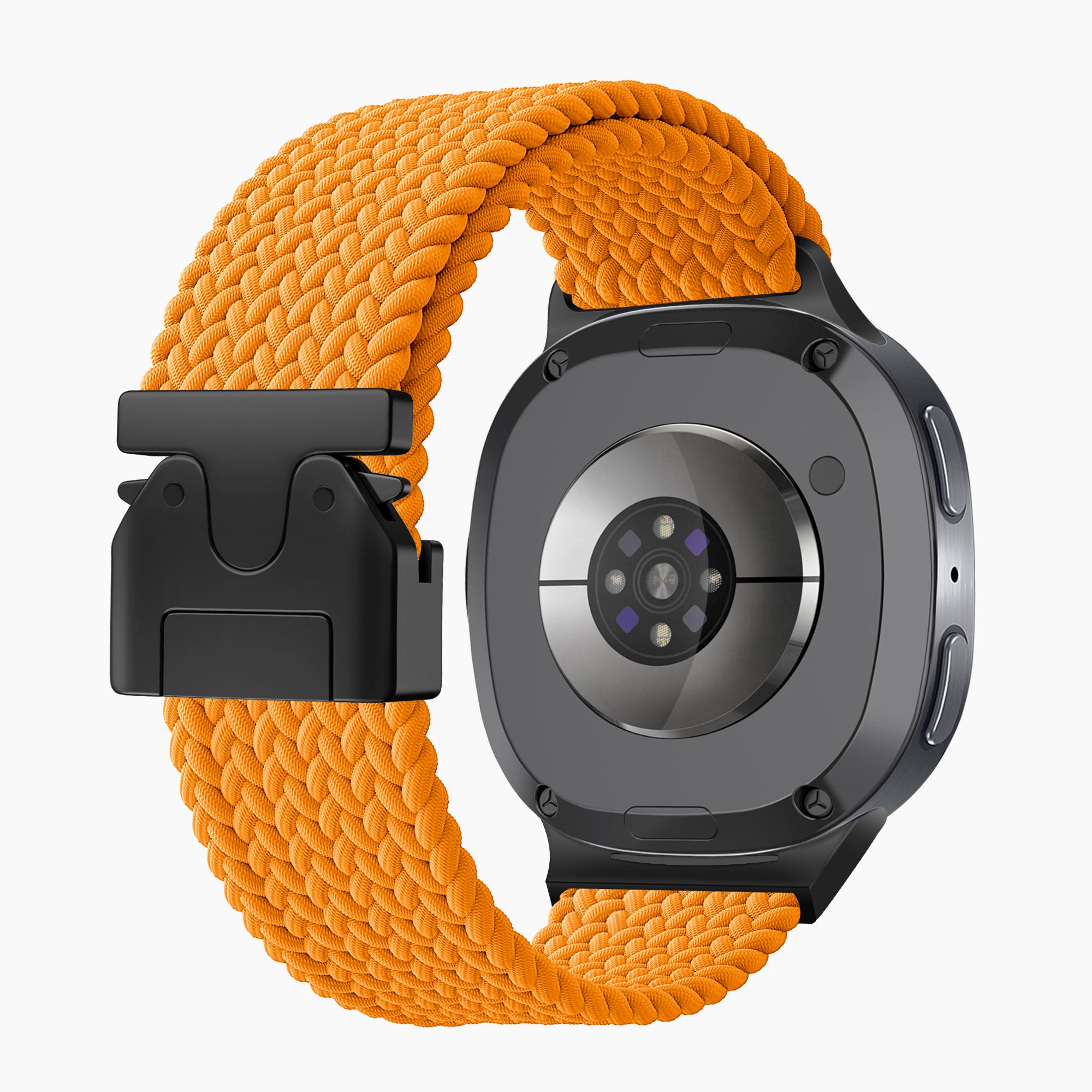 Samsung Galaxy Watch 9 - 44mm Geflochtenes Armband mit P-Schnalle (Orange)