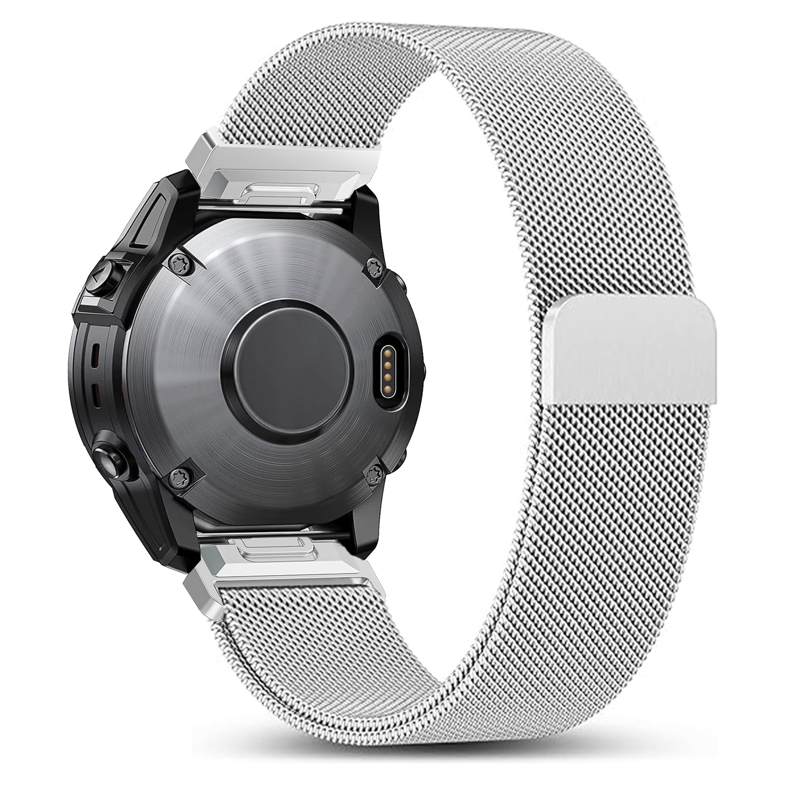 Garmin Quatix 3 / 6x / 7x Solar Premium Milanese Strap (Silver)