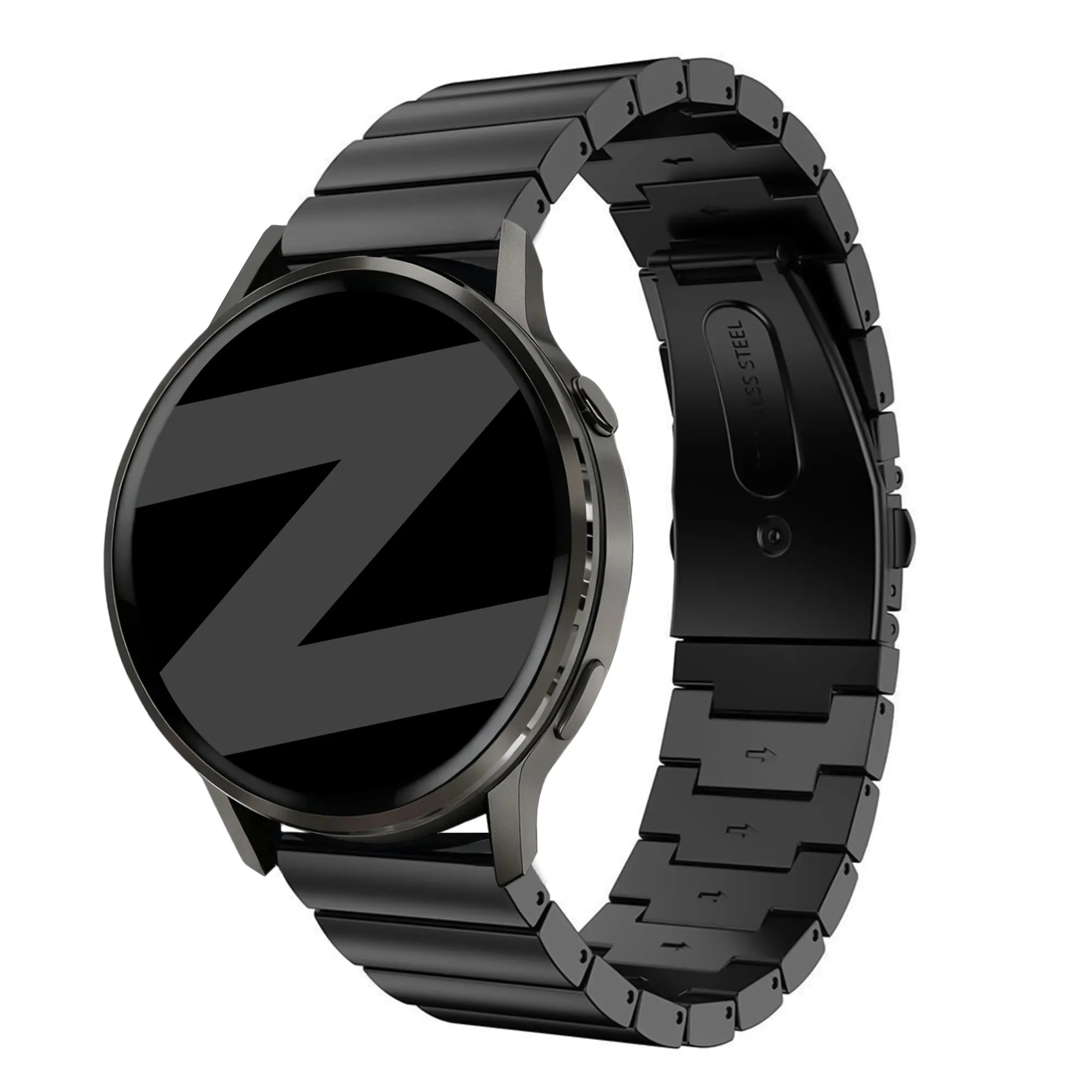 Bandz Garmin Venu 2 Stahlarmband 'One Bead' (Schwarz)