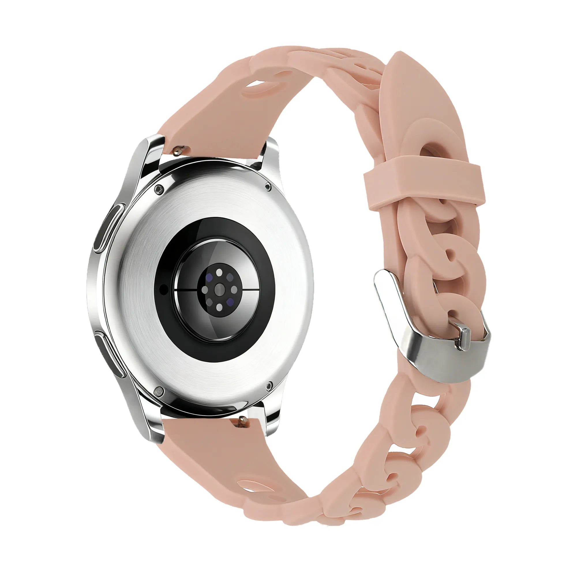 Bandz Huawei Watch GT 3 42mm Silicone Strap 'Chains' (Pink)