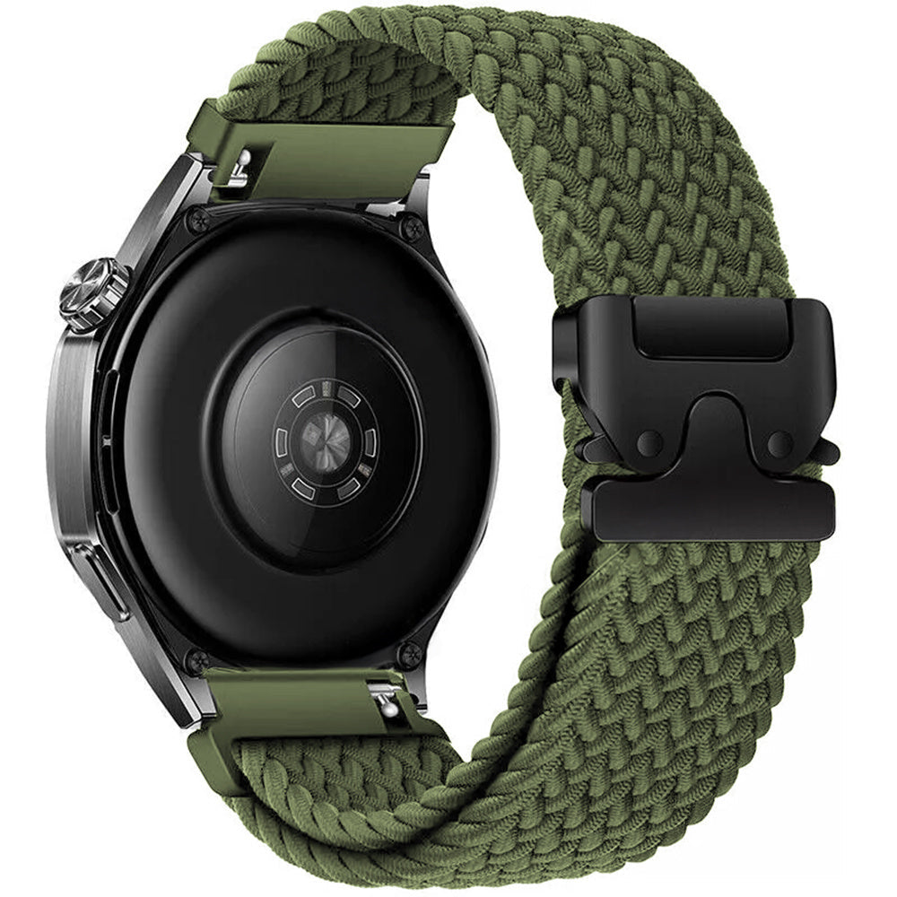 Garmin Venu SQ Braided Strap with P-Buckle (Green)