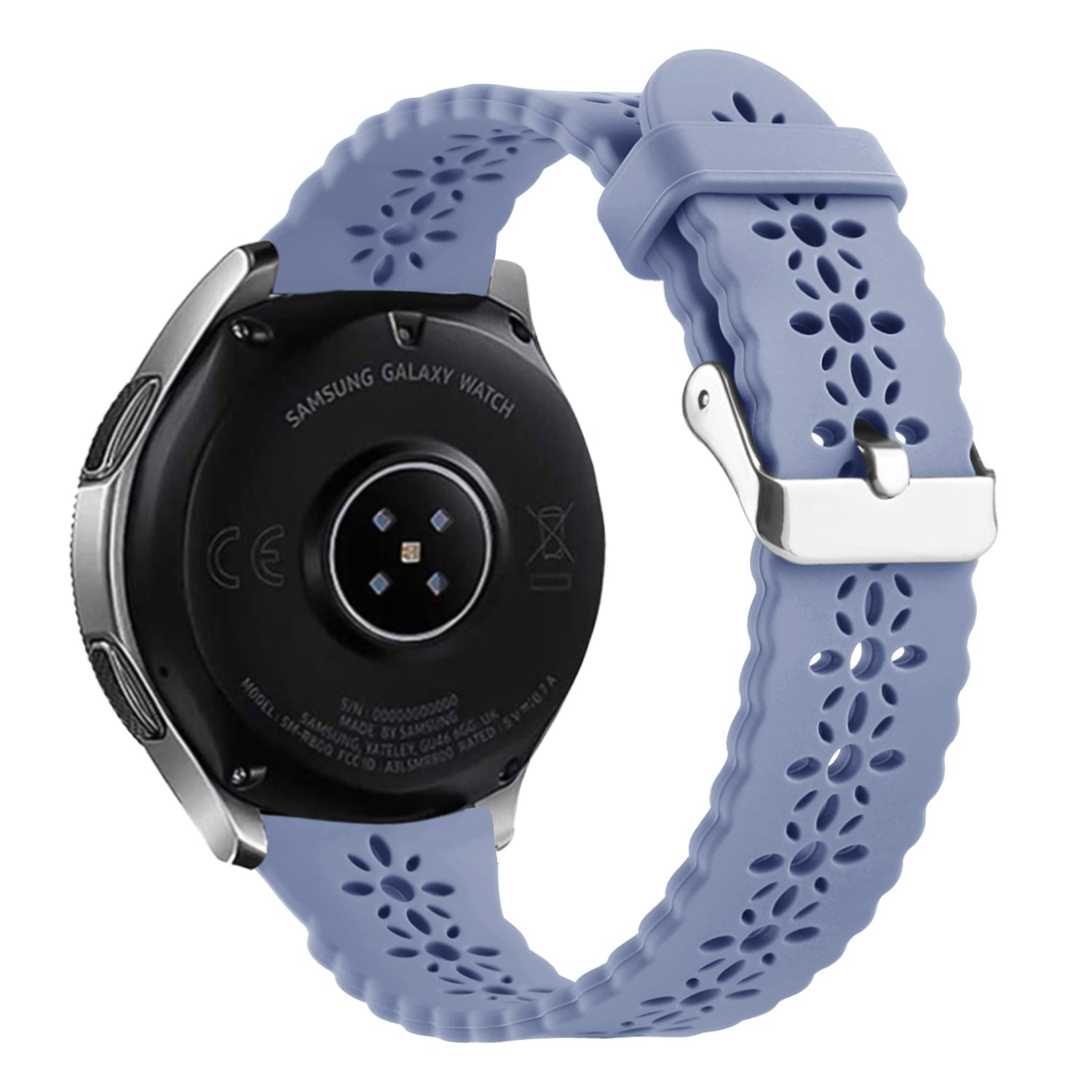 Amazfit Active Gemustertes Silikonarmband (Lavender Grau)