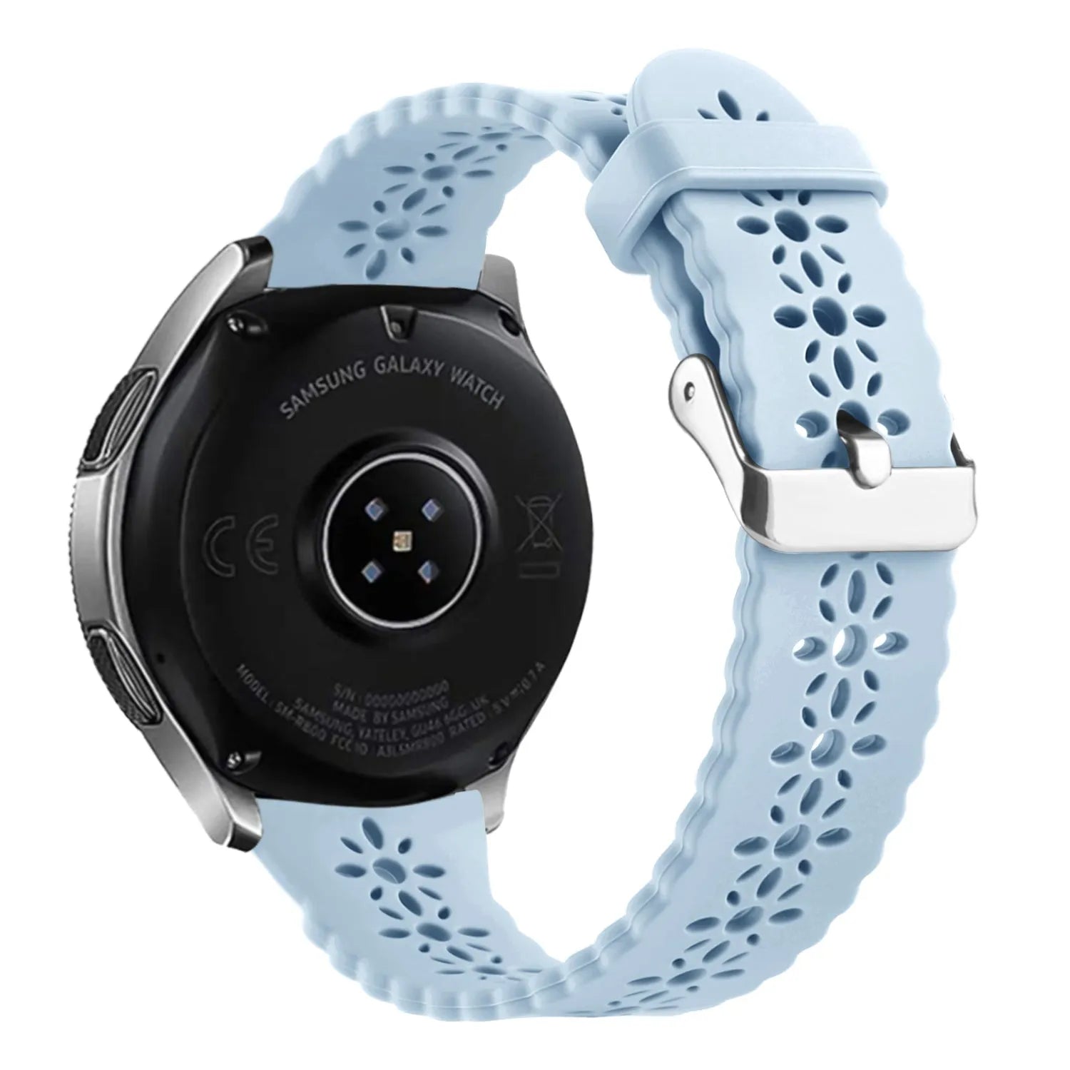 Amazfit Active Gemustertes Silikonarmband (Mist Blau)