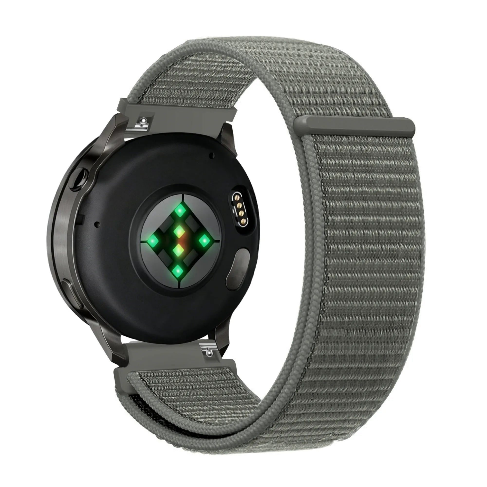 Bandz Garmin Venu 2 Nylon Loop Strap (Grey-Green)
