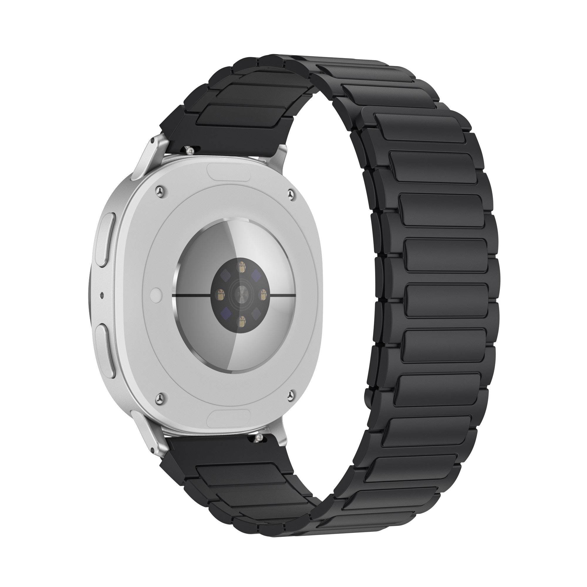 Samsung Galaxy Watch 8 Classic Magnetisches Silikonarmband (Schwarz)