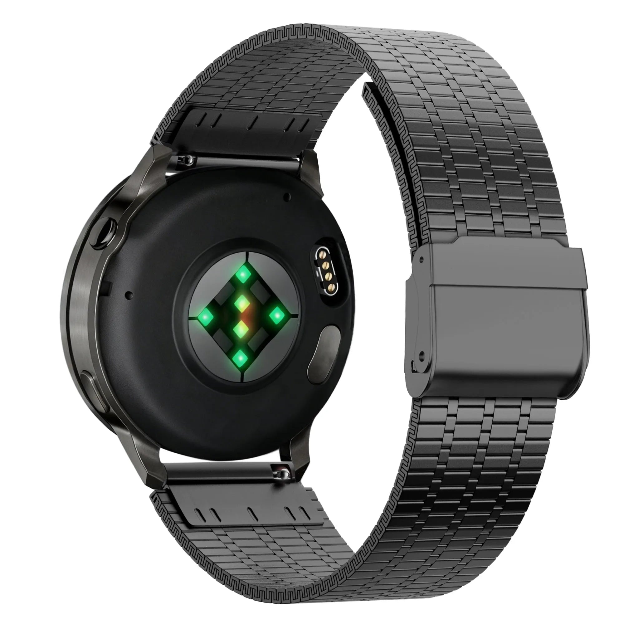 Bandz Garmin D2 Air X15 Verstellbares Stahlarmband (Schwarz)