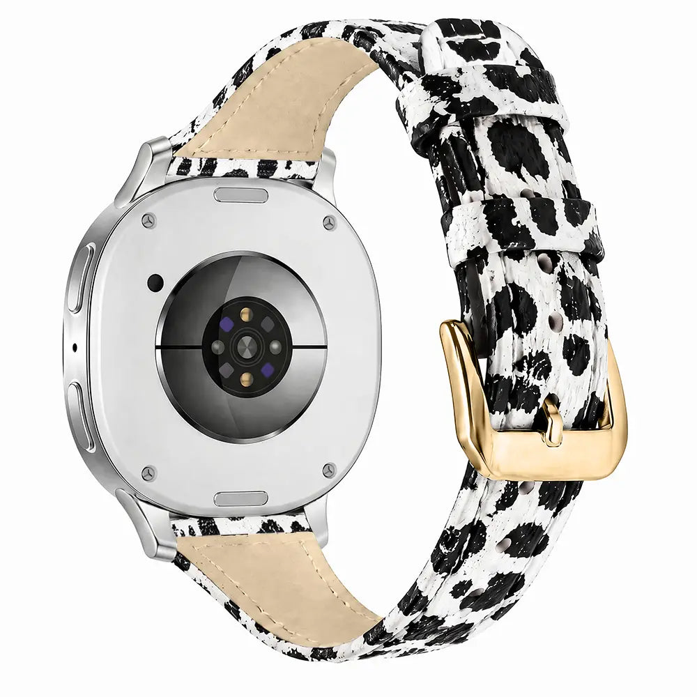 Samsung Galaxy Watch 9 - 44mm Lederarmband (Leopard)