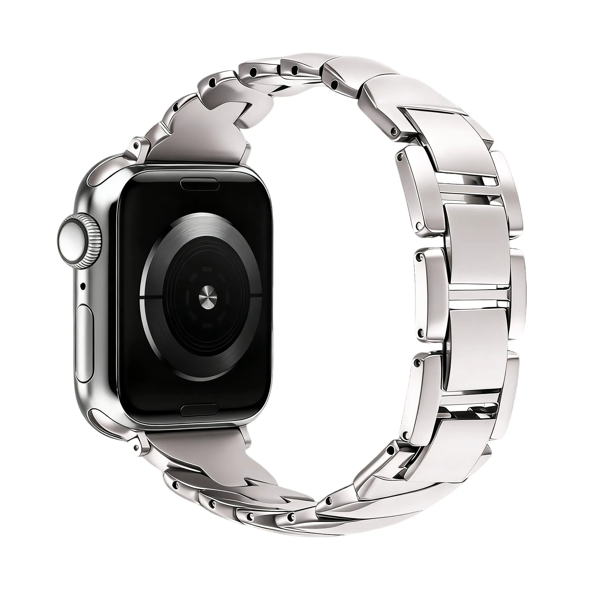 Bandz Apple Watch Premium Metallarmband 'Twisted' (Polarstern)