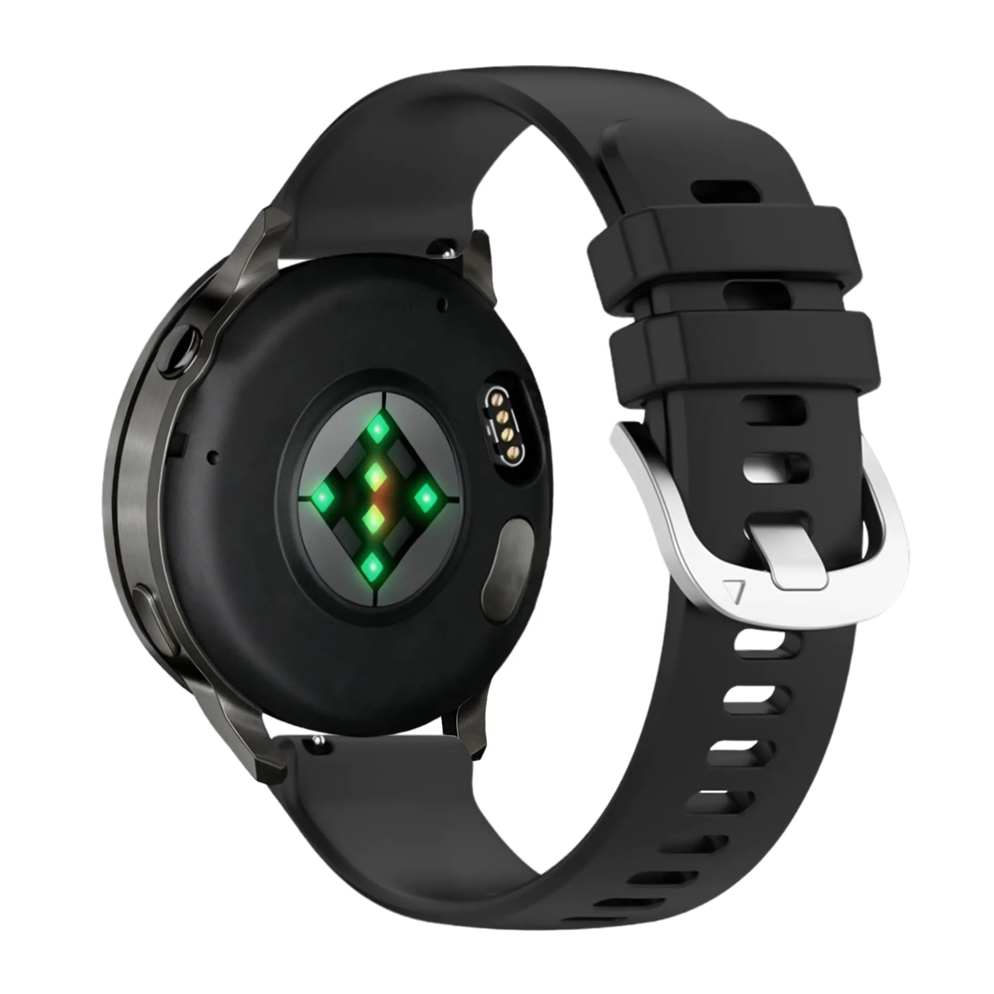 Bandz Garmin Forerunner 265s Silikonarmband 'Classic' (Schwarz)