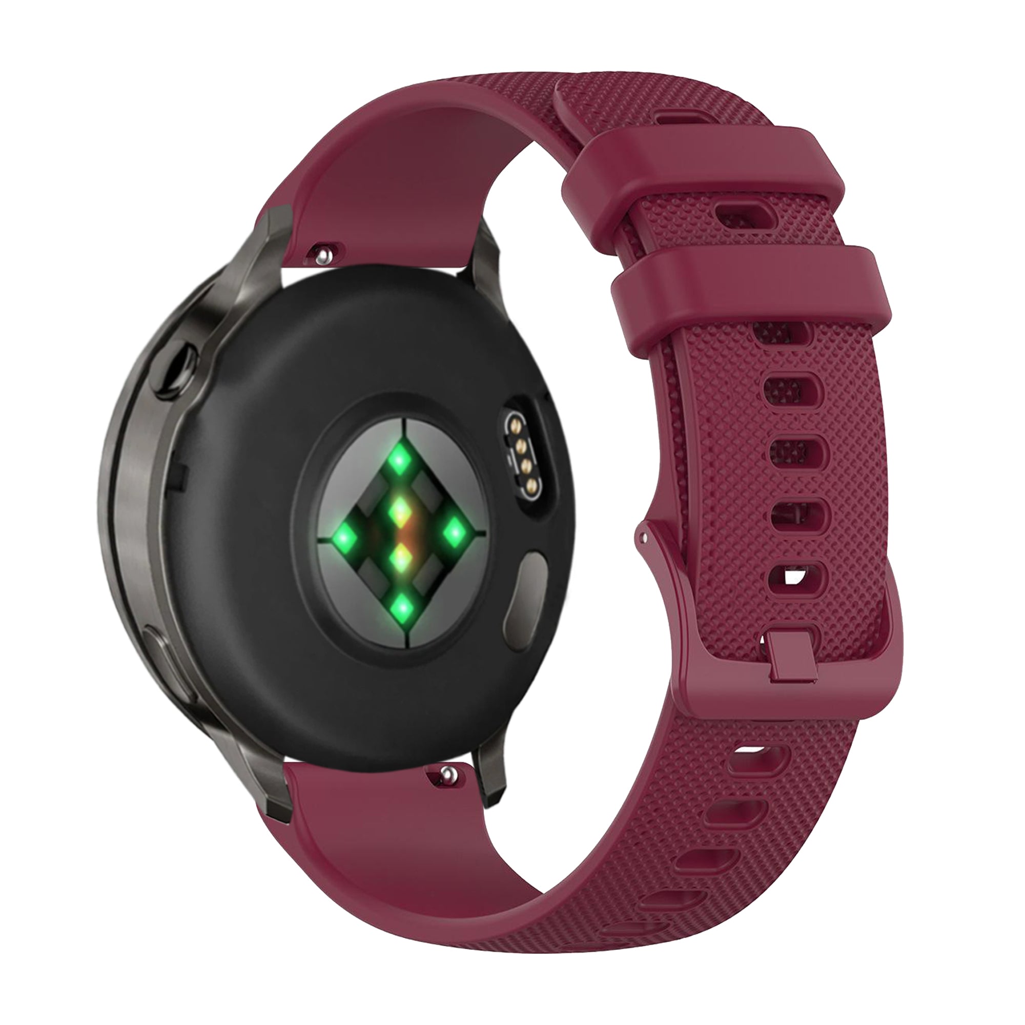 Bandz Garmin Forerunner 265 Silikonarmband 'Premium' (Weinrot)