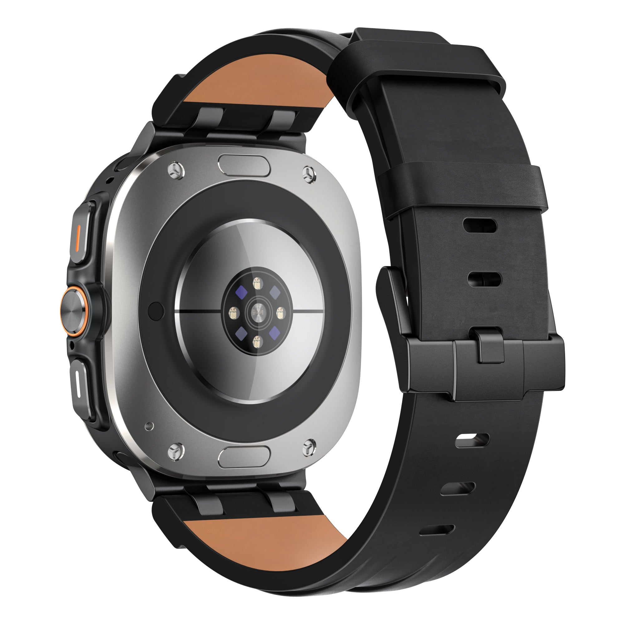 Samsung Galaxy Watch Ultra 2 Solides Lederarmband (Schwarz)