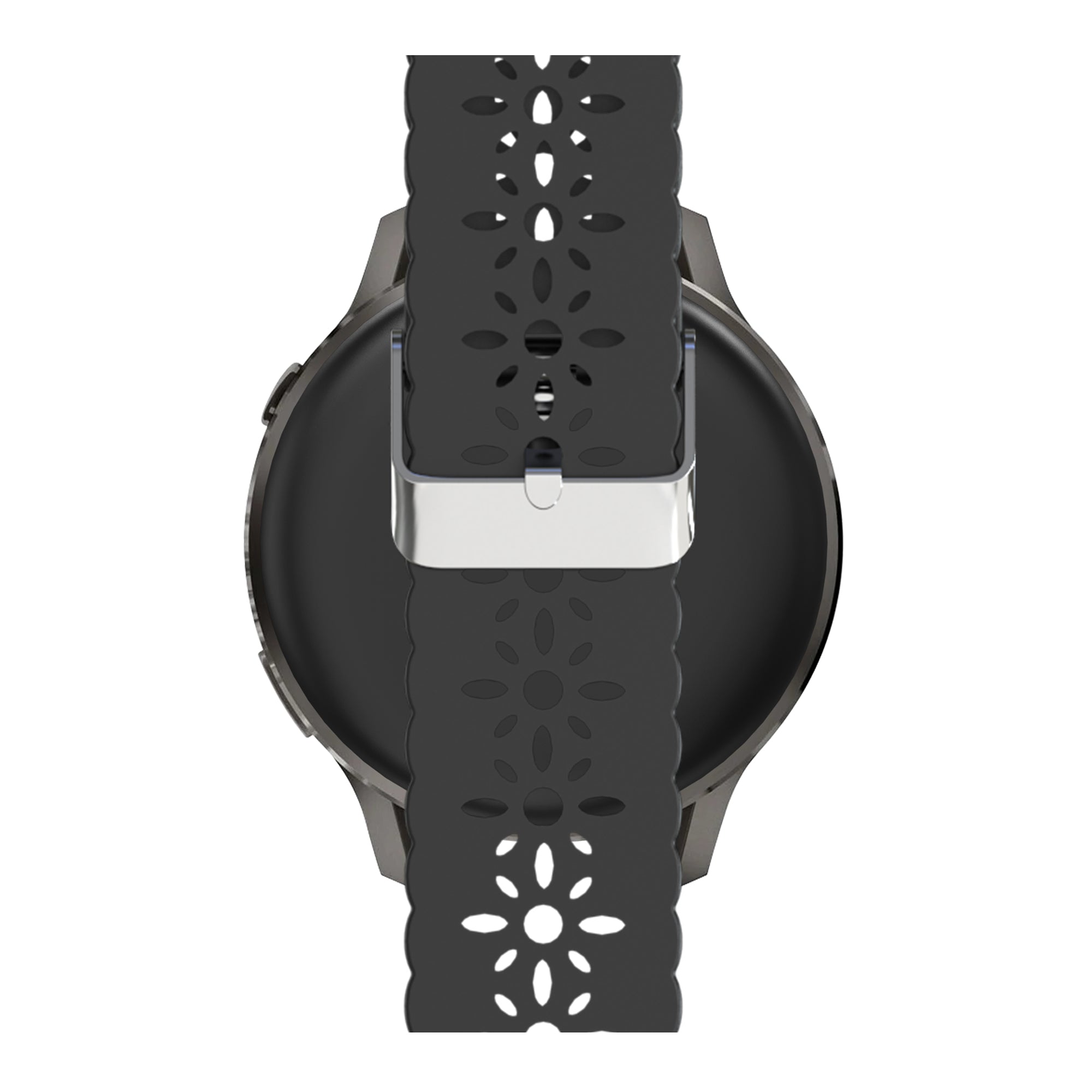 Bandz Garmin Vivomove Style Silikonarmband 'Lace' (Schwarz)