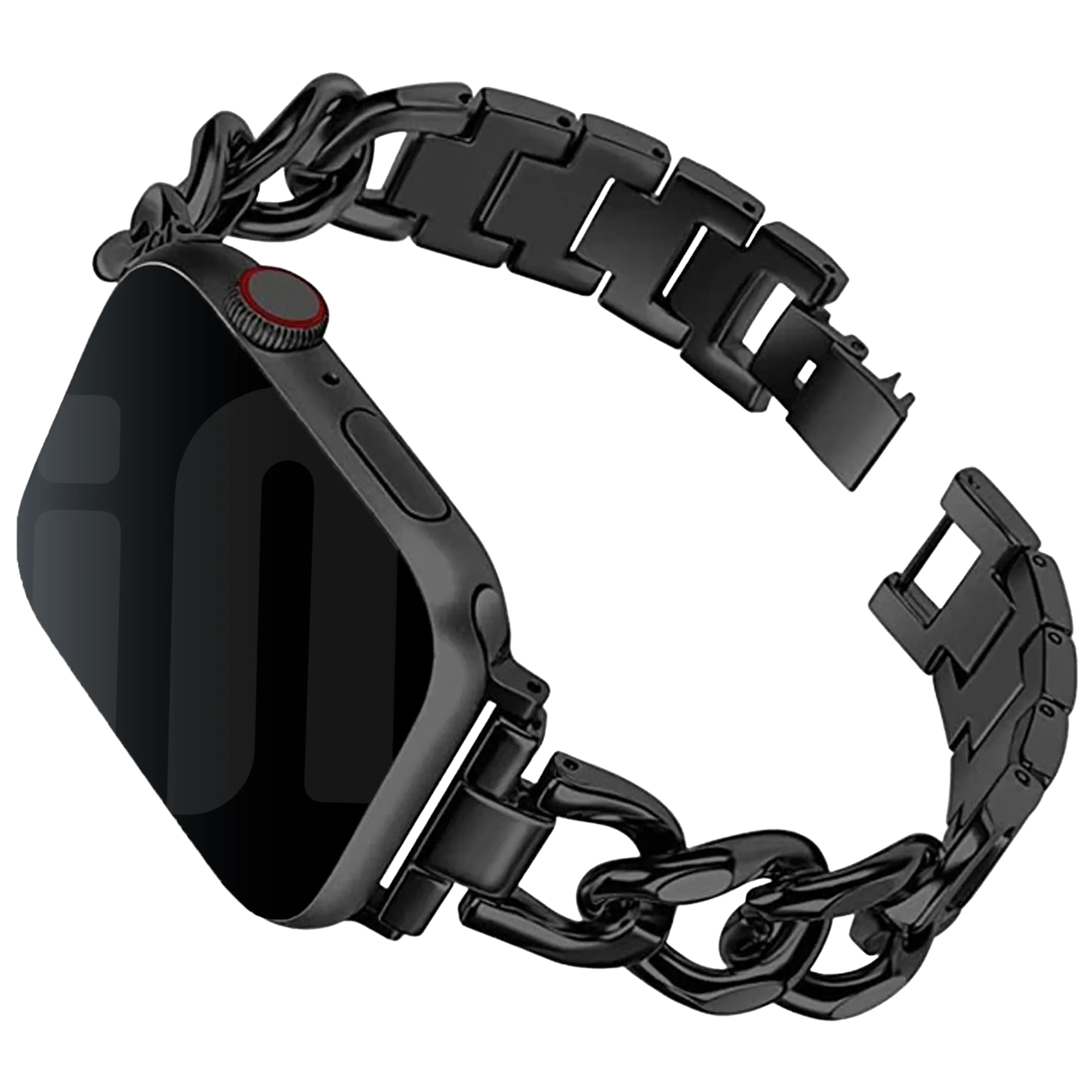 Apple Watch Stahlkettenband (Schwarz)