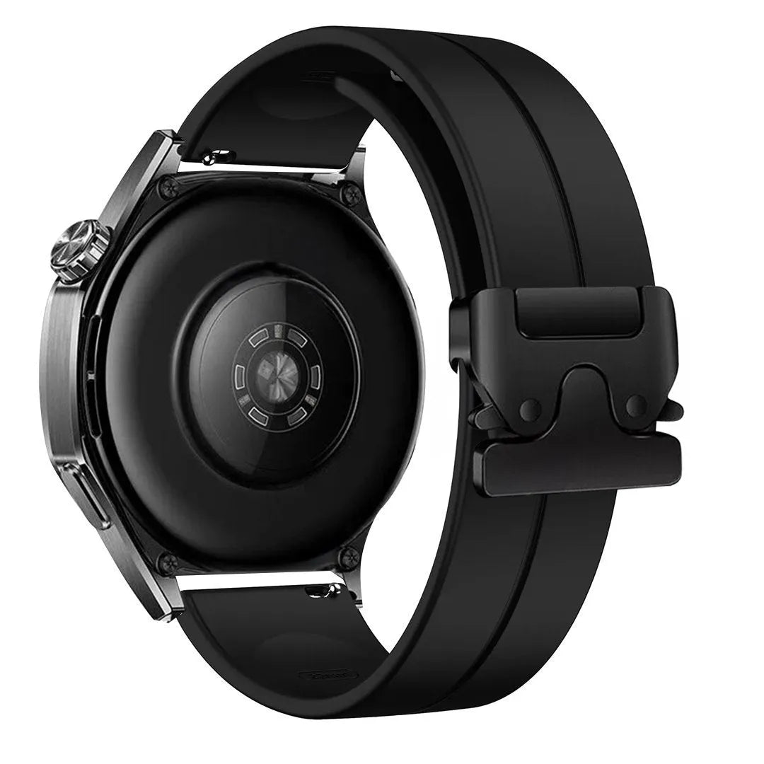 OnePlus Watch Silikonarmband mit P-Schnalle (Schwarz)