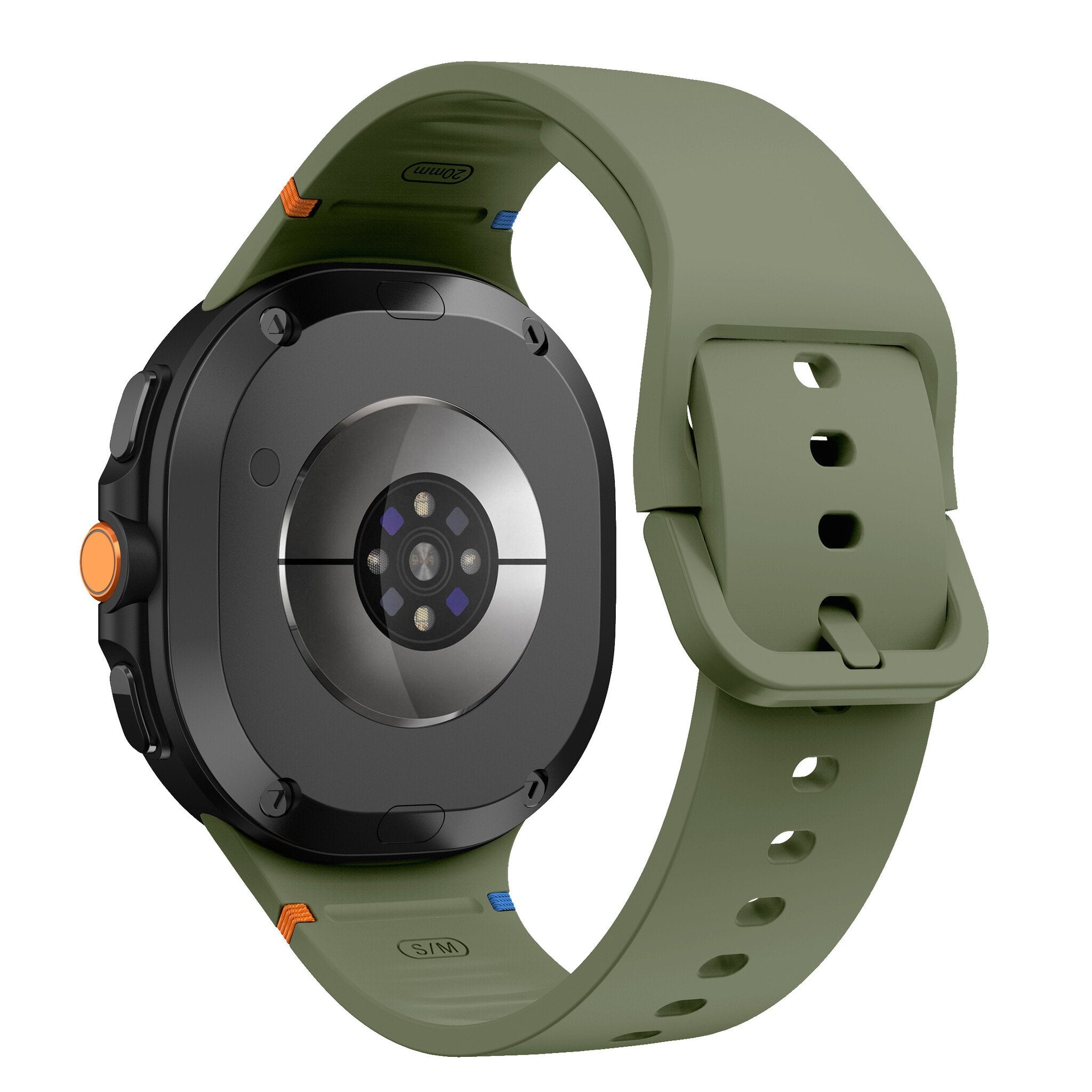 Samsung Galaxy Watch 9 - 44mm Silikonarmband (Armeegrün)