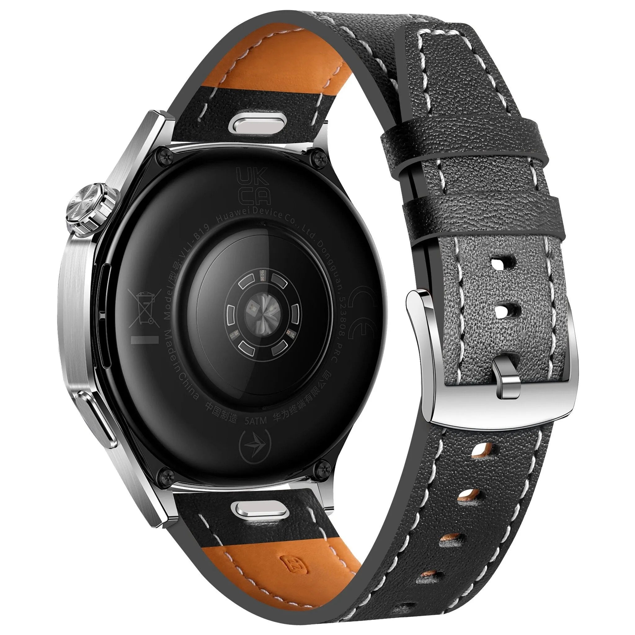 Suunto Vertical 'One Push' Leder-Armband (schwarz)