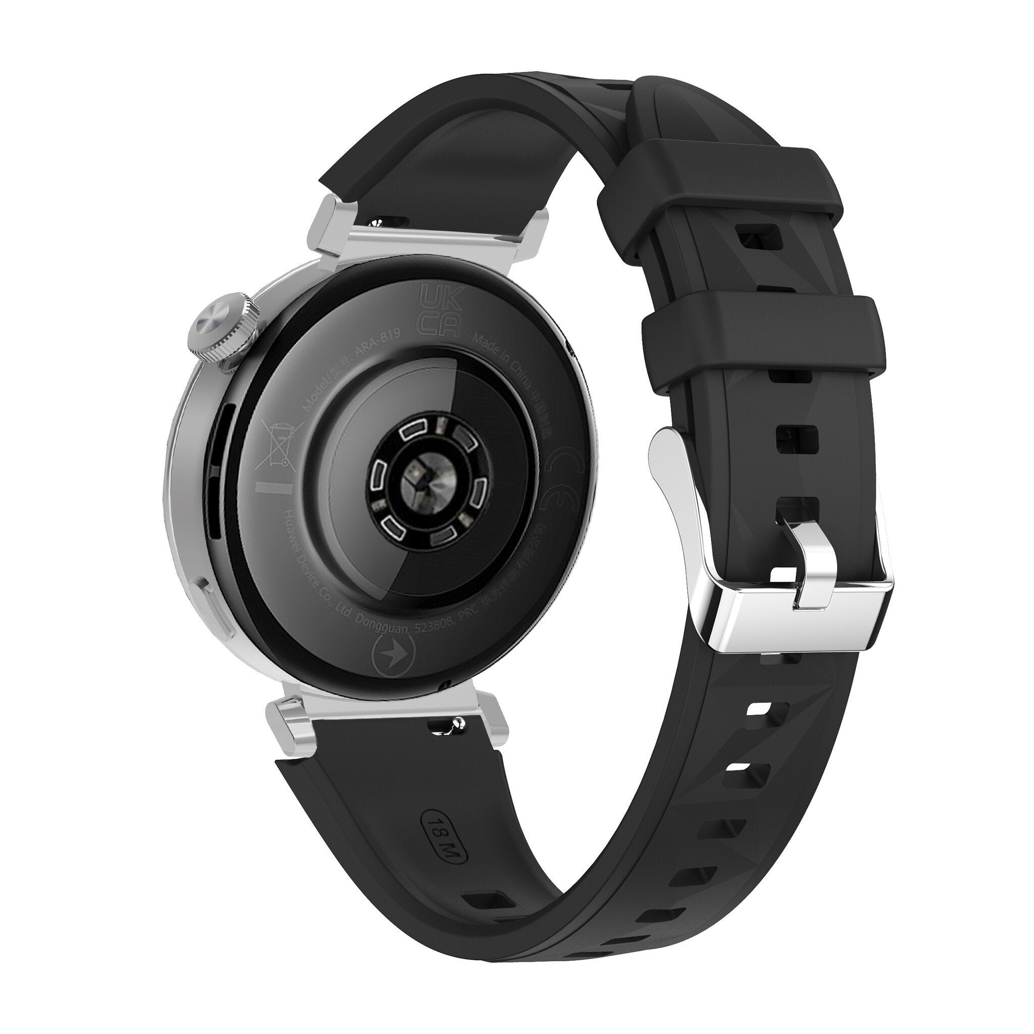 Huawei Watch 5 - 42mm Premium Silikonarmband (Schwarz)