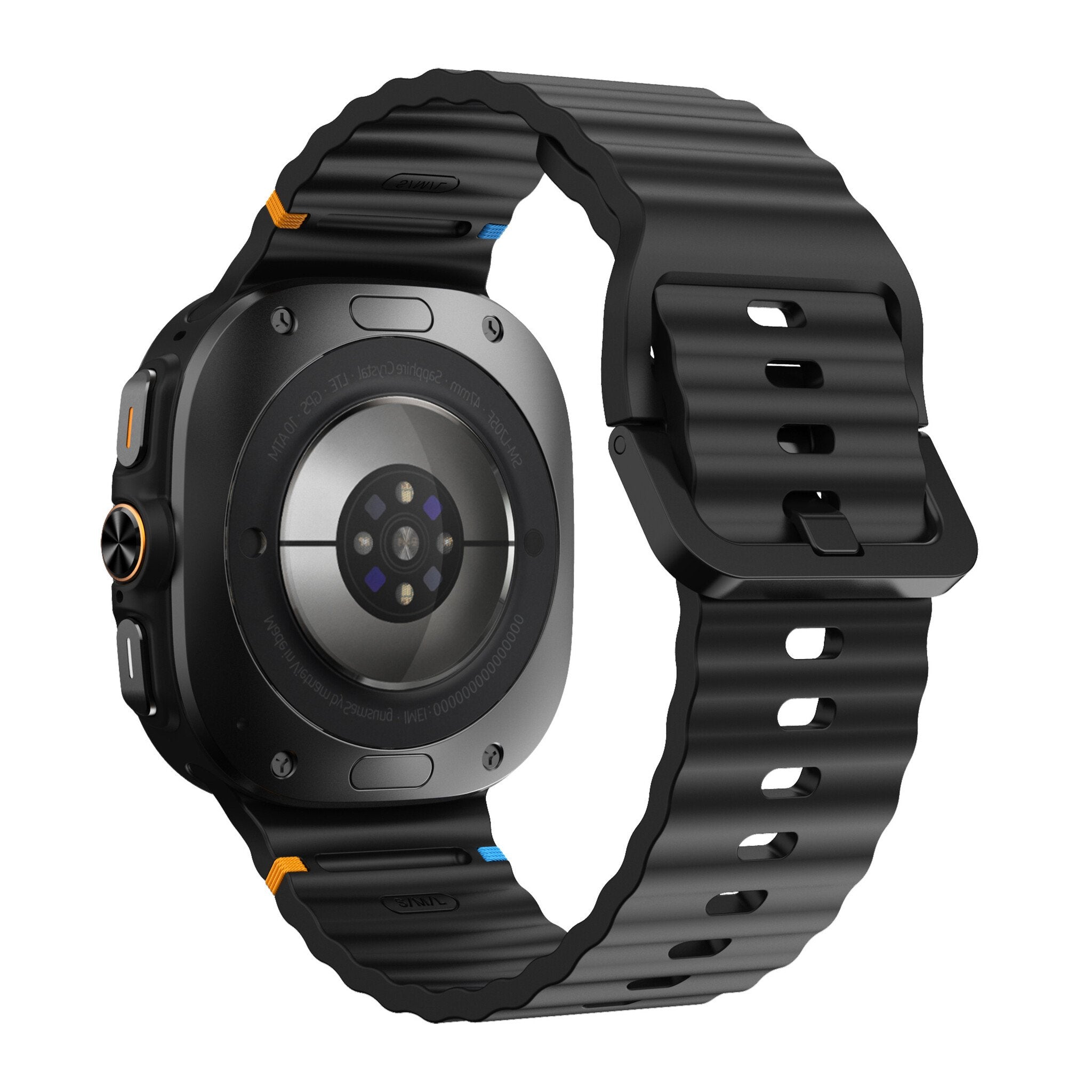 Samsung Galaxy Watch Ultra Wave Silicone Band (Black)