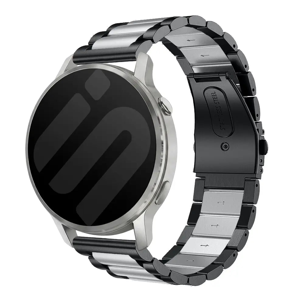 Garmin Forerunner 70 Stahlarmband (Schwarz/Silber)