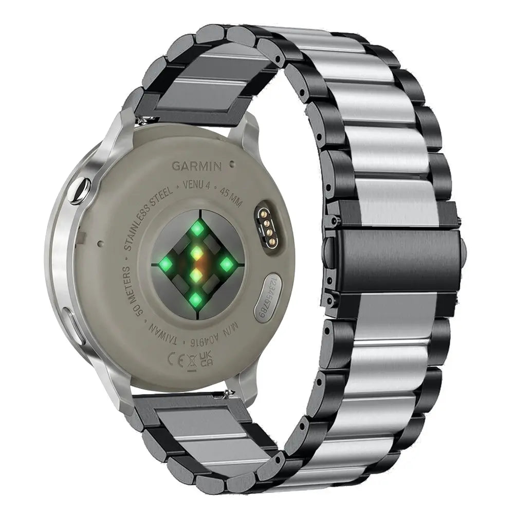 Garmin Forerunner 70 Stahlarmband (Schwarz/Silber)