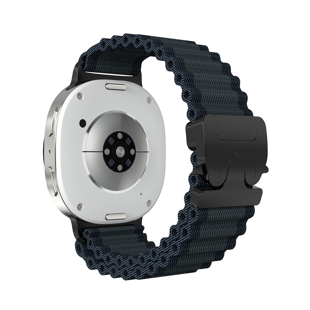 Samsung Galaxy Watch 9 - 40mm Outdoor Nylonarmband mit P-Schnalle (Schwarz mit Schwarz)