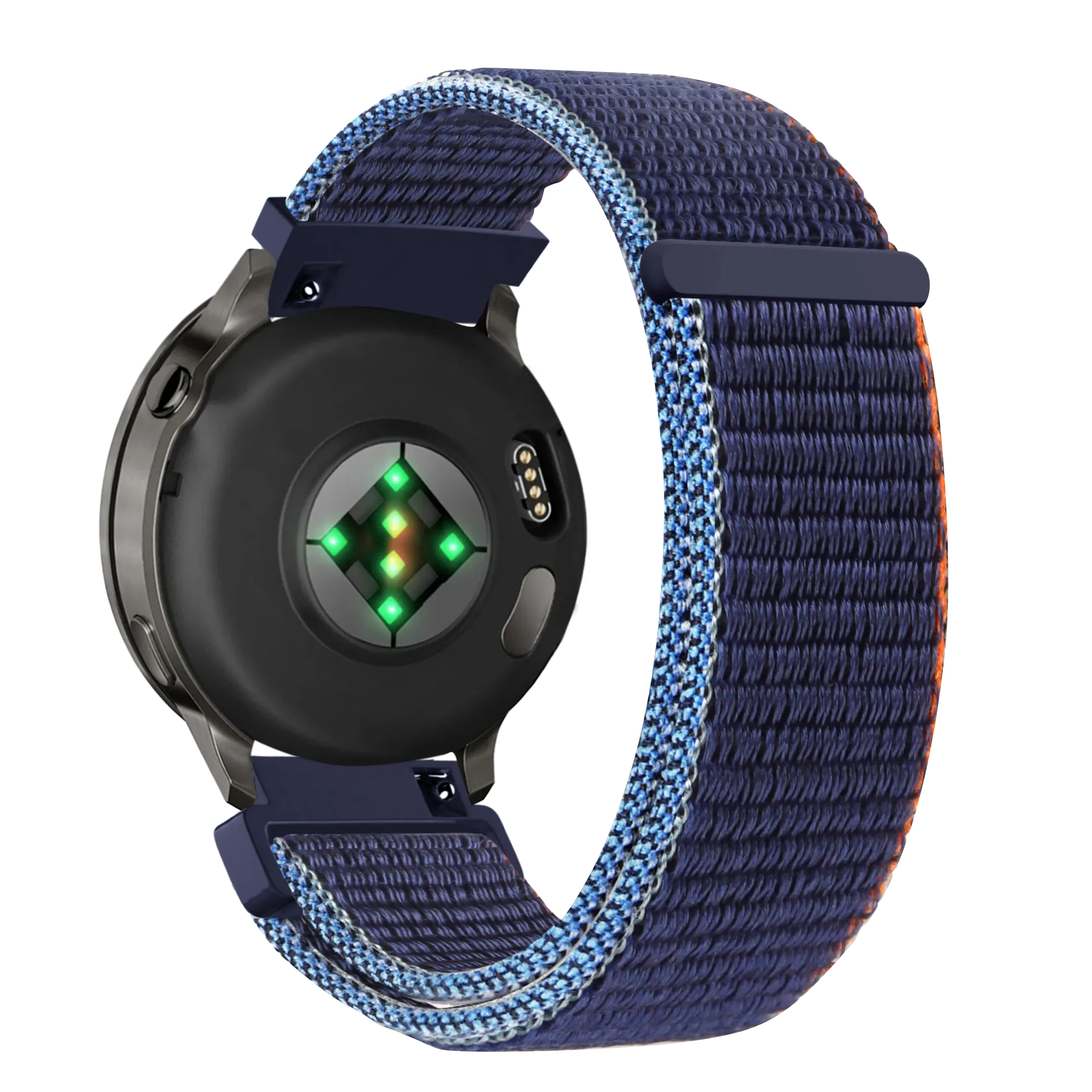 Bandz Garmin Forerunner 70 Nylon Loop Armband (Blau Mix)