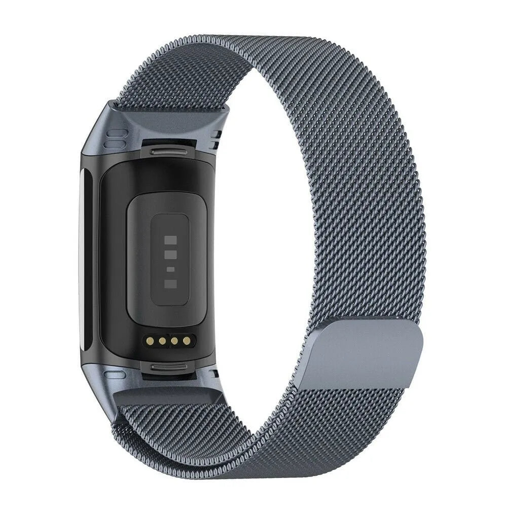 Fitbit Charge 5 Milanese-Armband (Space Grey)