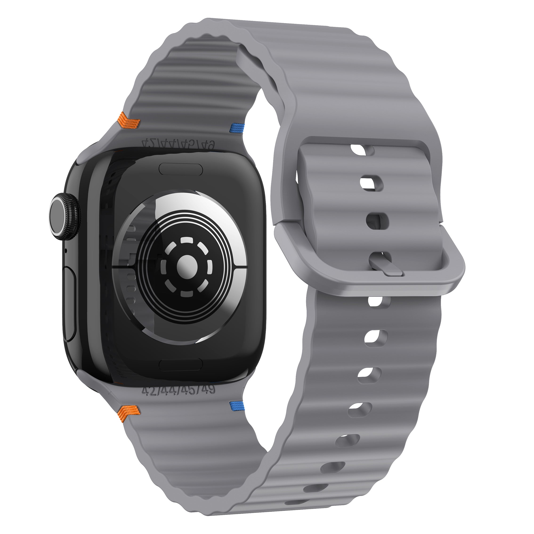Apple Watch Ultra Wave Silikonarmband (Dunkelgrau)