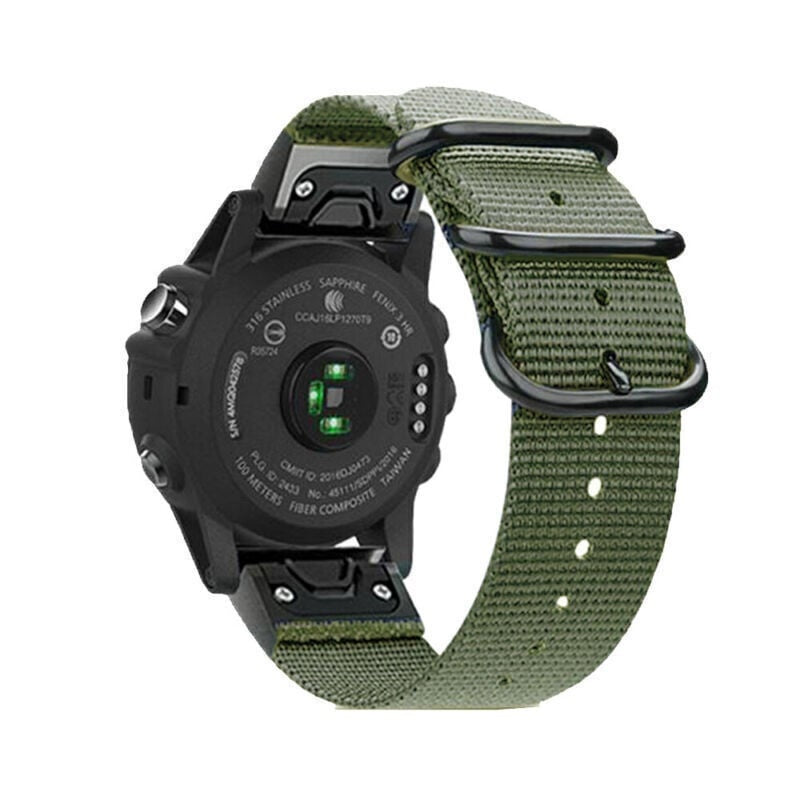 Garmin Tactix 7 Nylon Schnallenarmband (Grün)