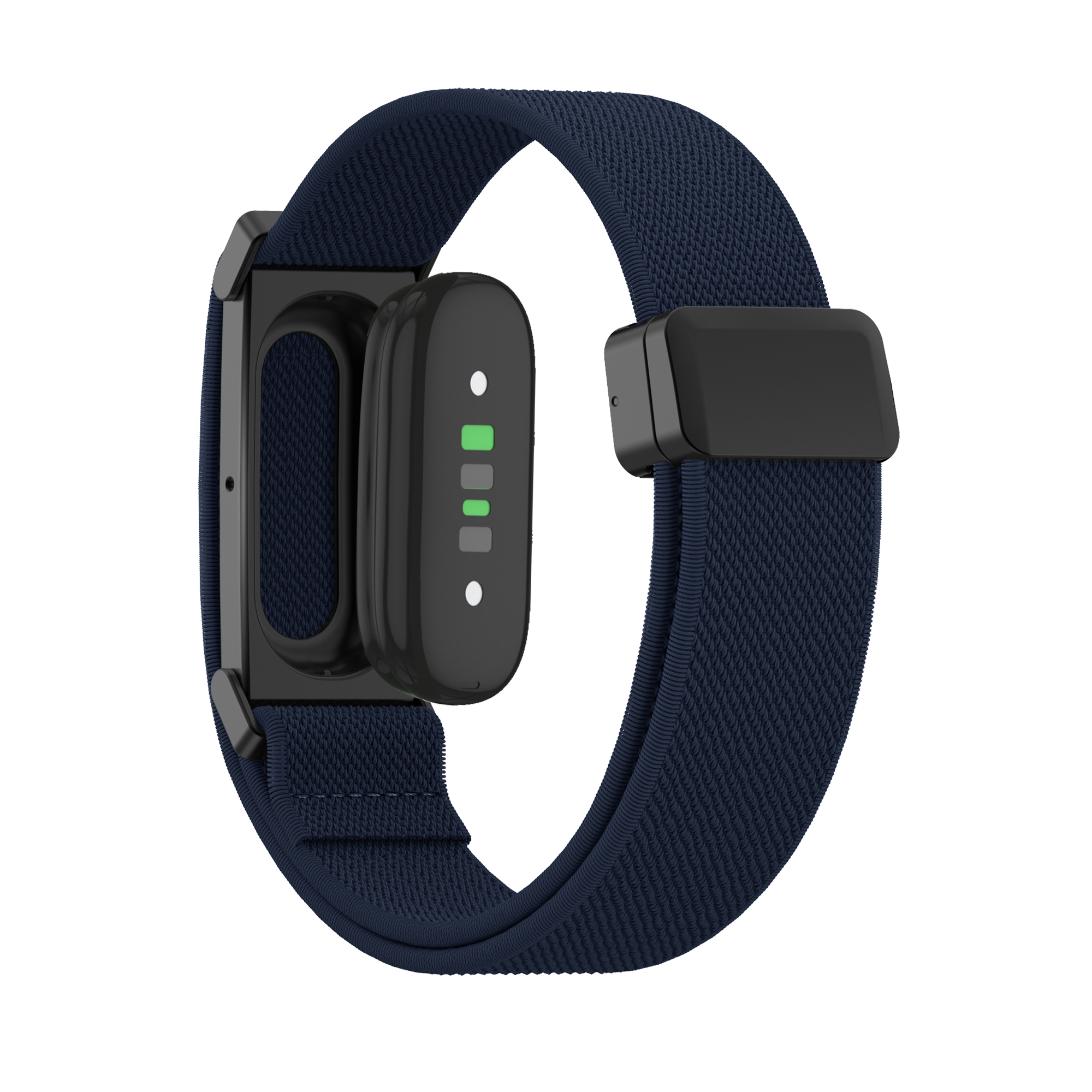 Bandz Fitbit Air Biceps Nylonarmband mit D-Schnalle (Dunkelblau)