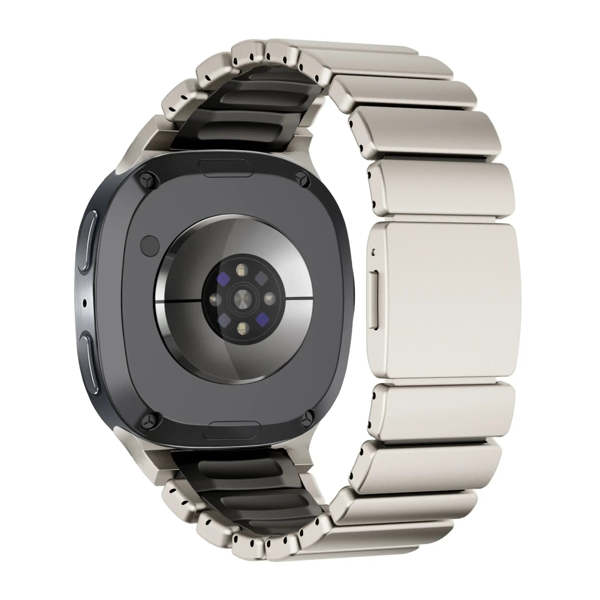 Bandz Samsung Galaxy Watch 9 - 40mm Titanarmband 'Hybrid' (Titan/Schwarz)