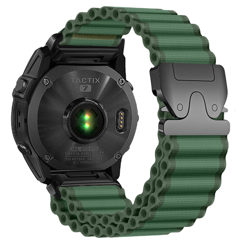 Garmin Fenix 7x Outdoor Nylonarmband (Grün)