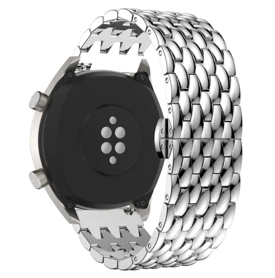 Honor Magic Watch 2 Stahlarmband mit Drachenmuster (Silber)