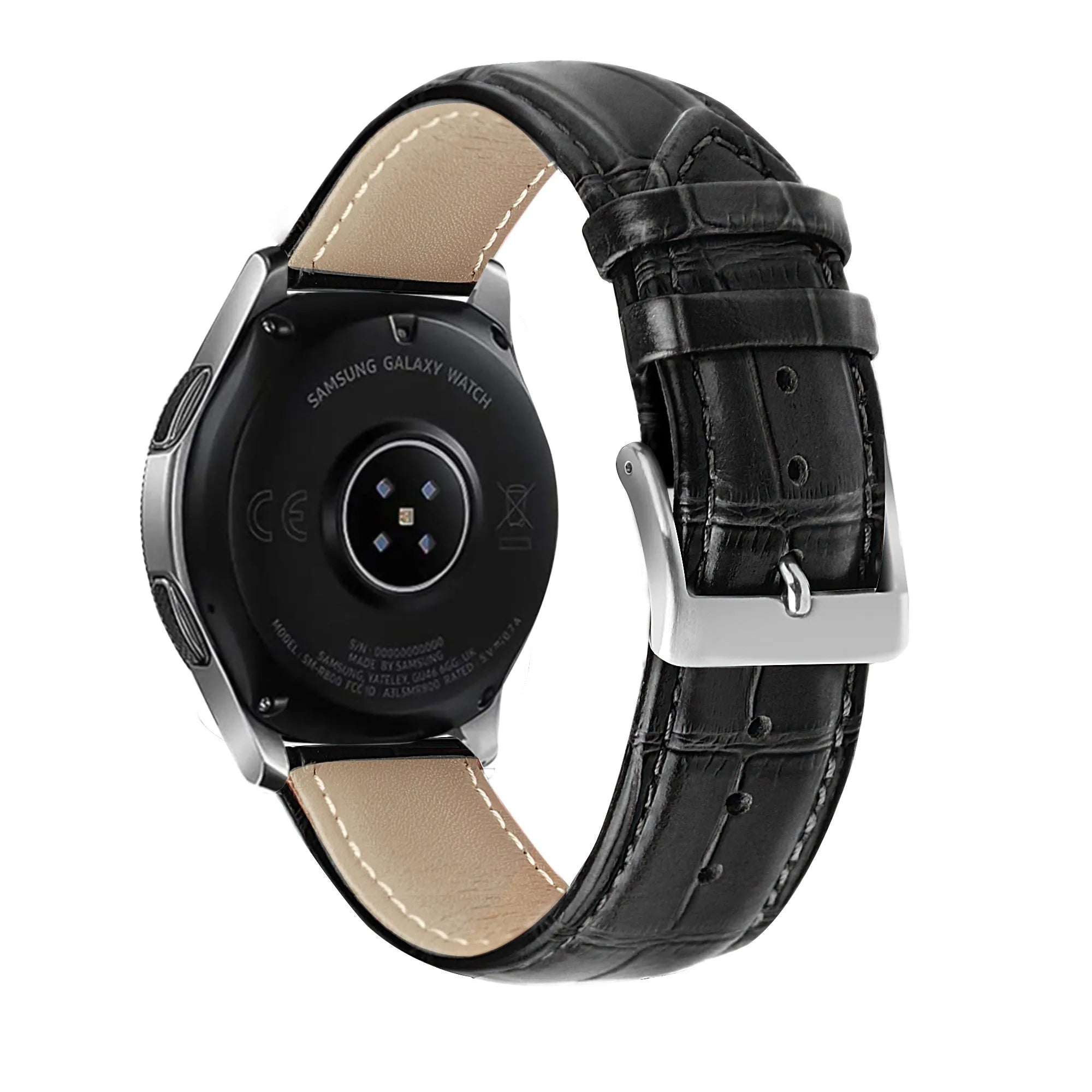 Coros Apex 42mm Gebürstetes Lederarmband Krokodil (Schwarz)