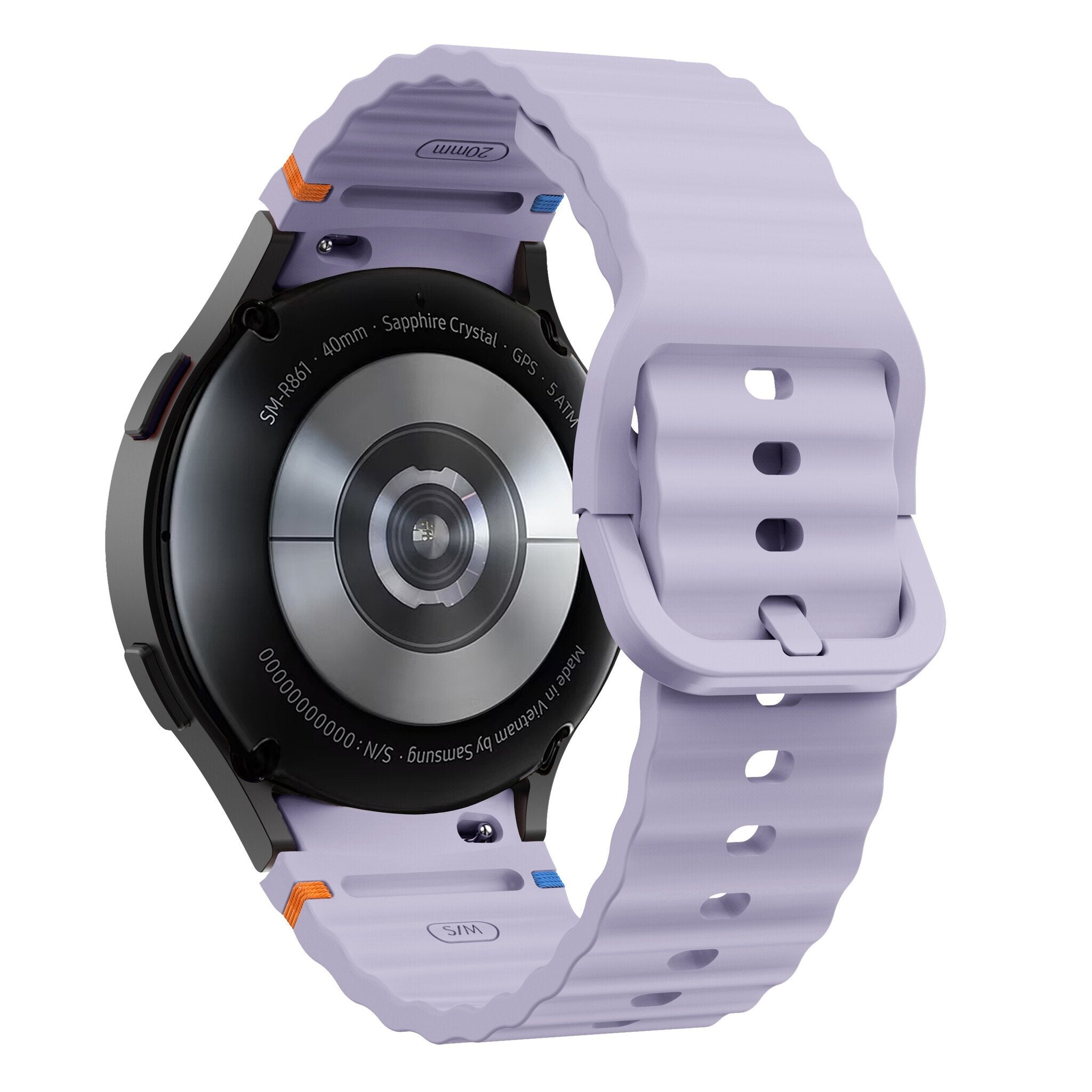 Samsung Galaxy Watch 7 - 40mm Wave Armband (Hell Lila)