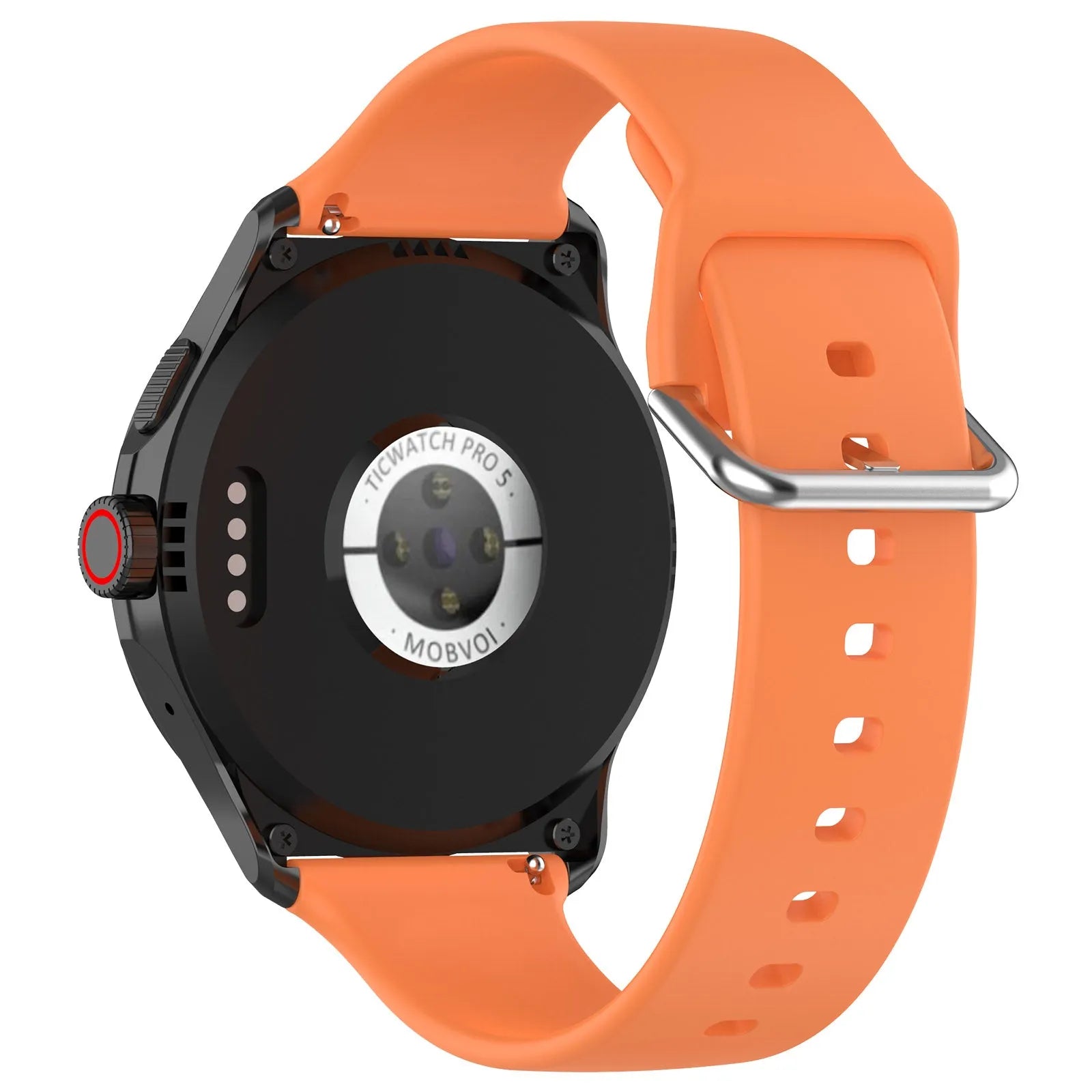 TicWatch Pro 5 Enduro Schnalle Silikonarmband (Orange)