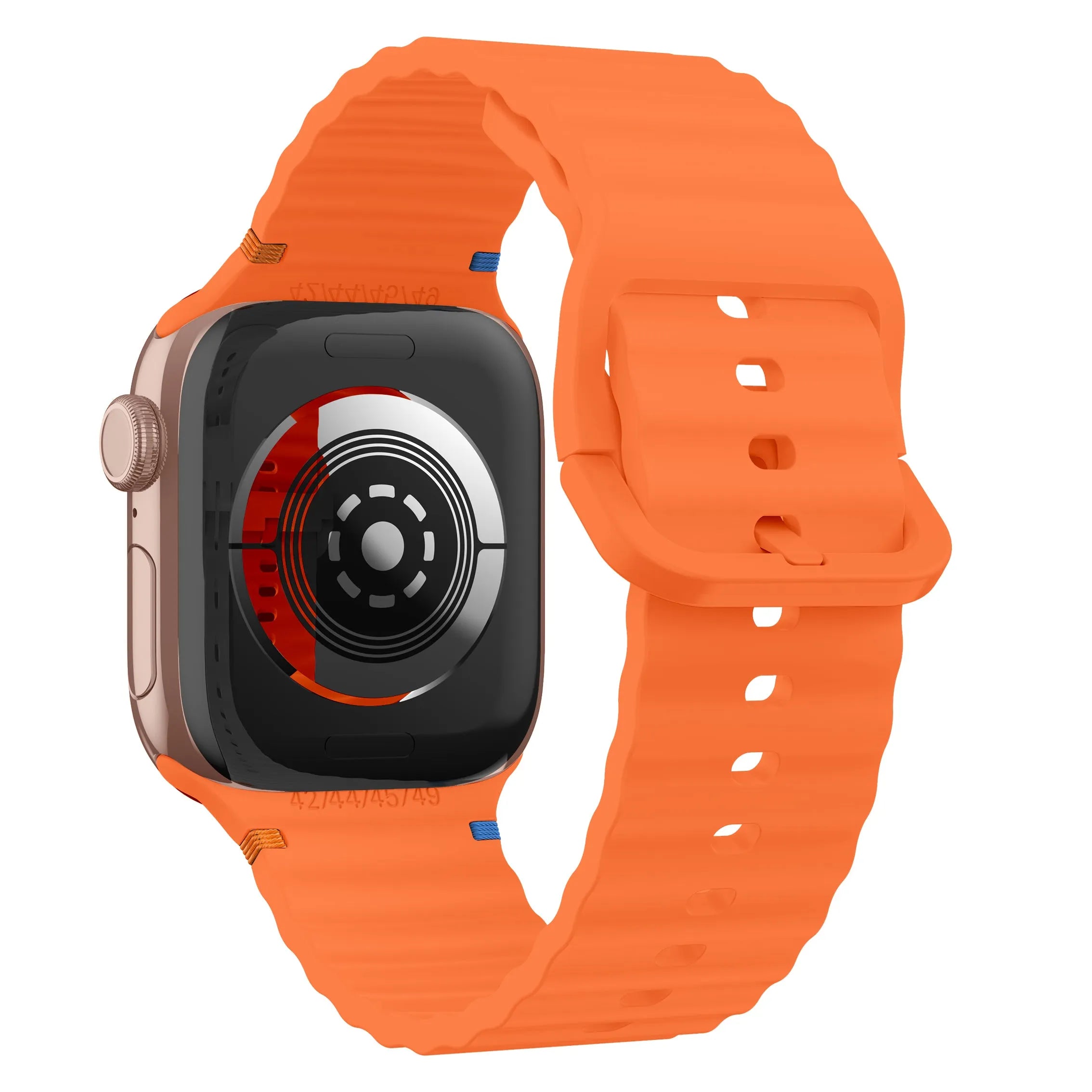 Apple Watch Wave Silikonarmband (Orange)